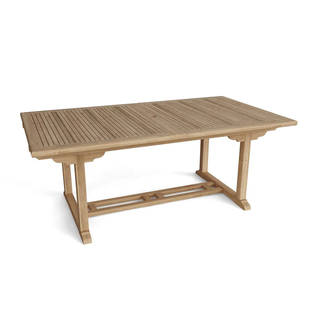 Valencia 117" Rectangular Table W/ Double Extensions By Anderson Teak - Image 3
