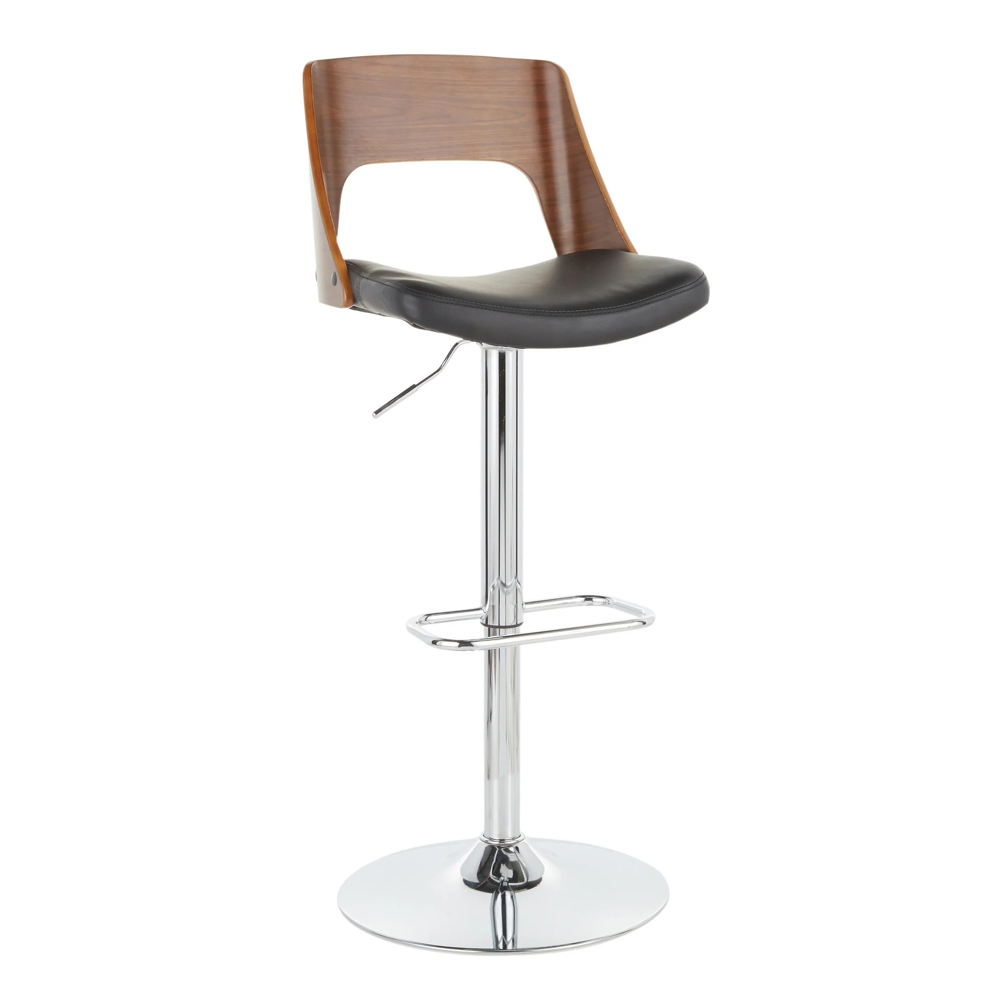 Valencia Adjustable Barstool - Set of 2 Black  By LumiSource - Image 4