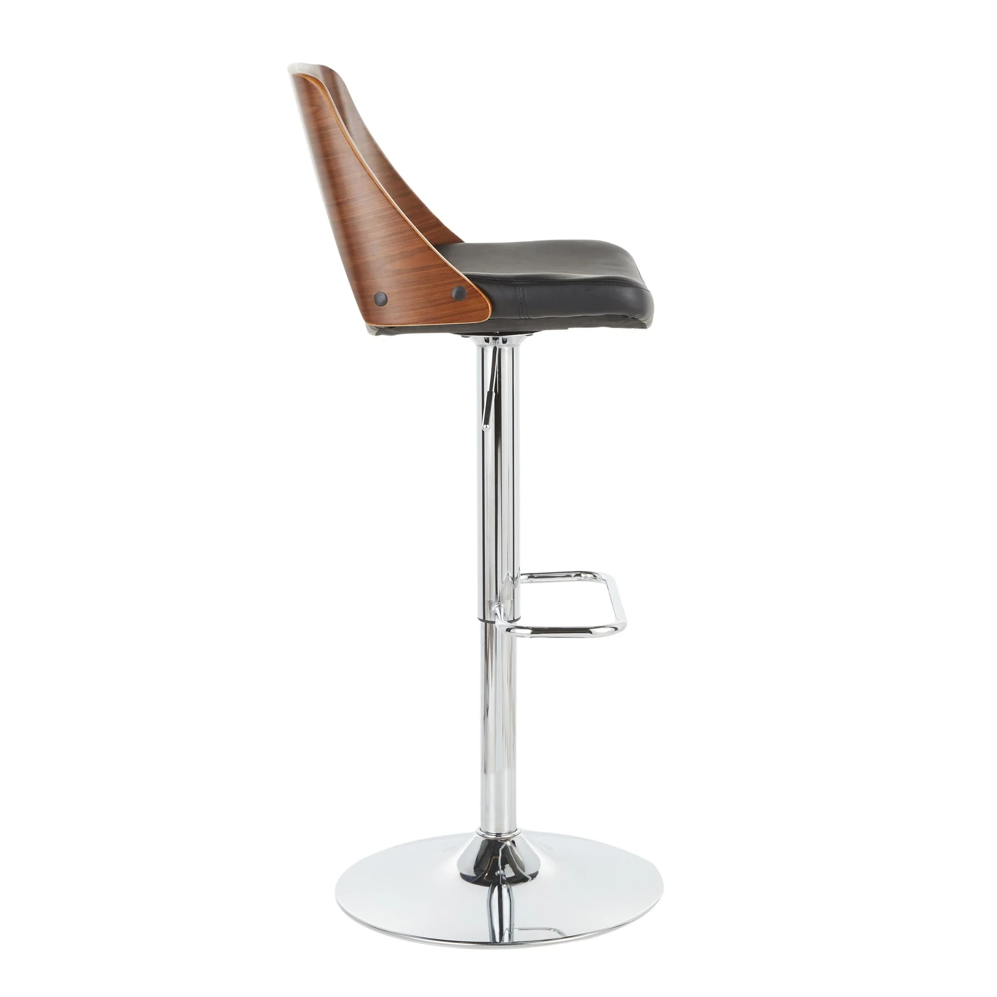 Valencia Adjustable Barstool - Set of 2 Black  By LumiSource - Image 5