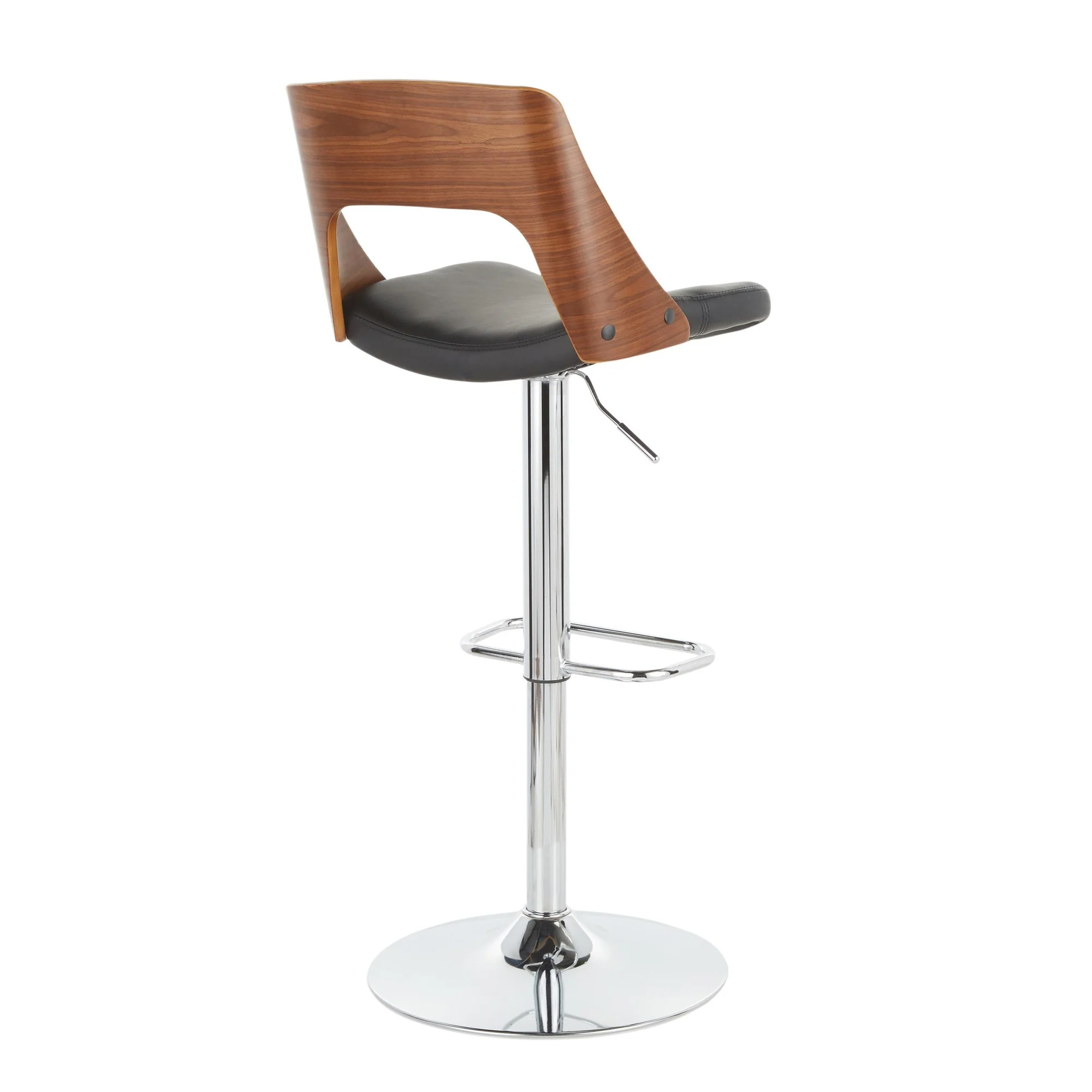 Valencia Adjustable Barstool - Set of 2 Black  By LumiSource - Image 6