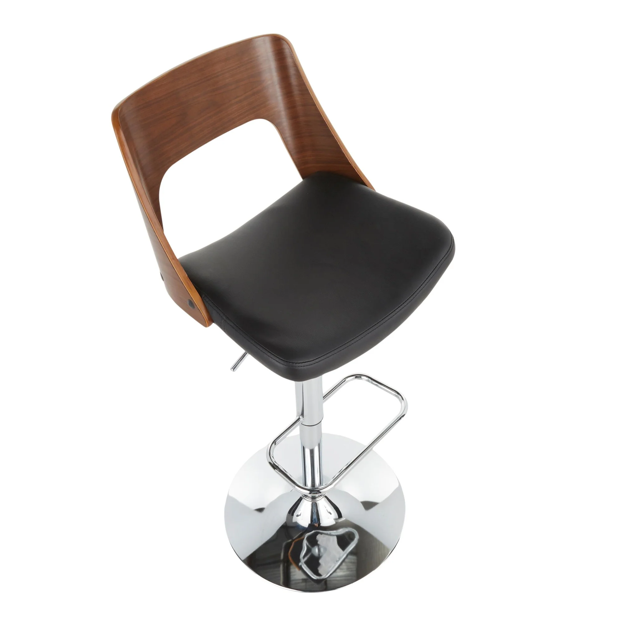 Valencia Adjustable Barstool - Set of 2 Black  By LumiSource - Image 9