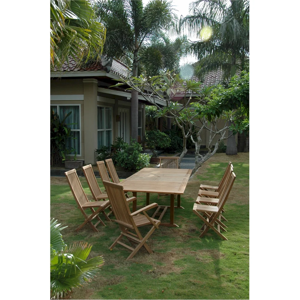 Valencia Classic 11-Pieces Dining Set By Anderson Teak - Image 2