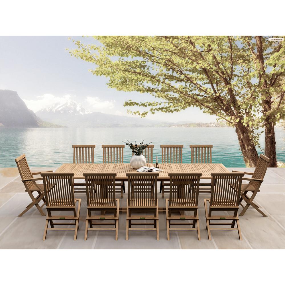 Valencia Classic 13-Pieces Dining Set By Anderson Teak - Image 2