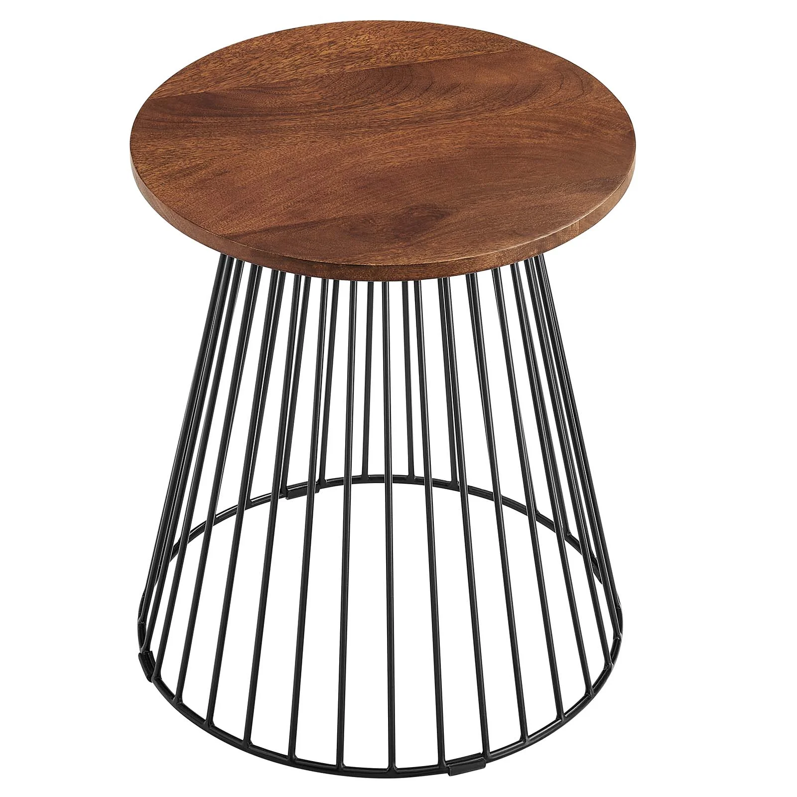 Valeo Round Wood and Metal Side Table By Modway - EEI-6831 - Image 3