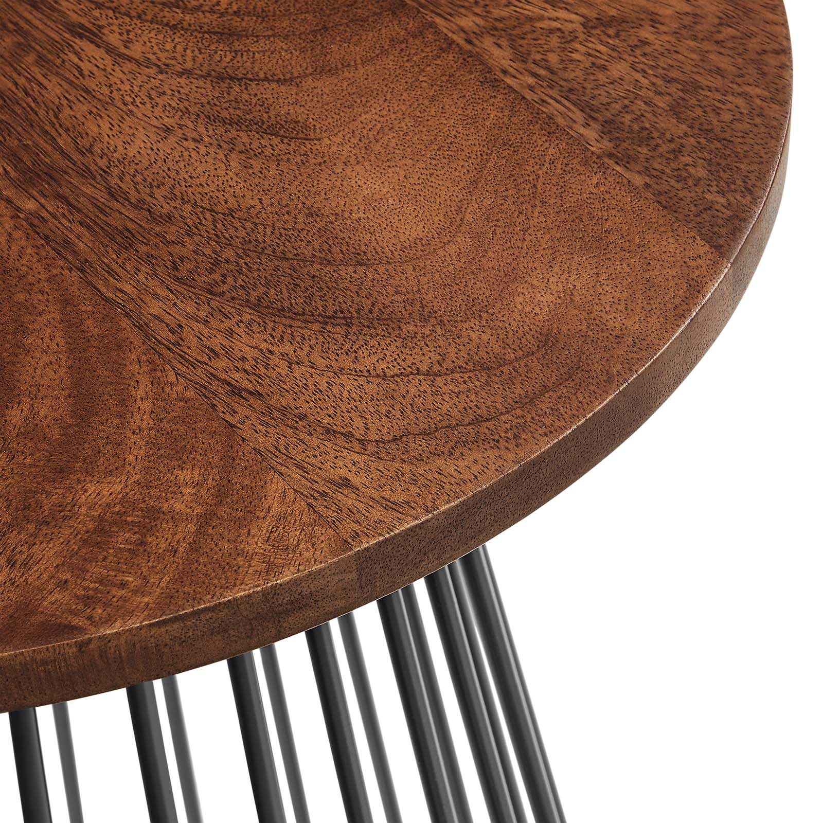 Valeo Round Wood and Metal Side Table By Modway - EEI-6831 - Image 5