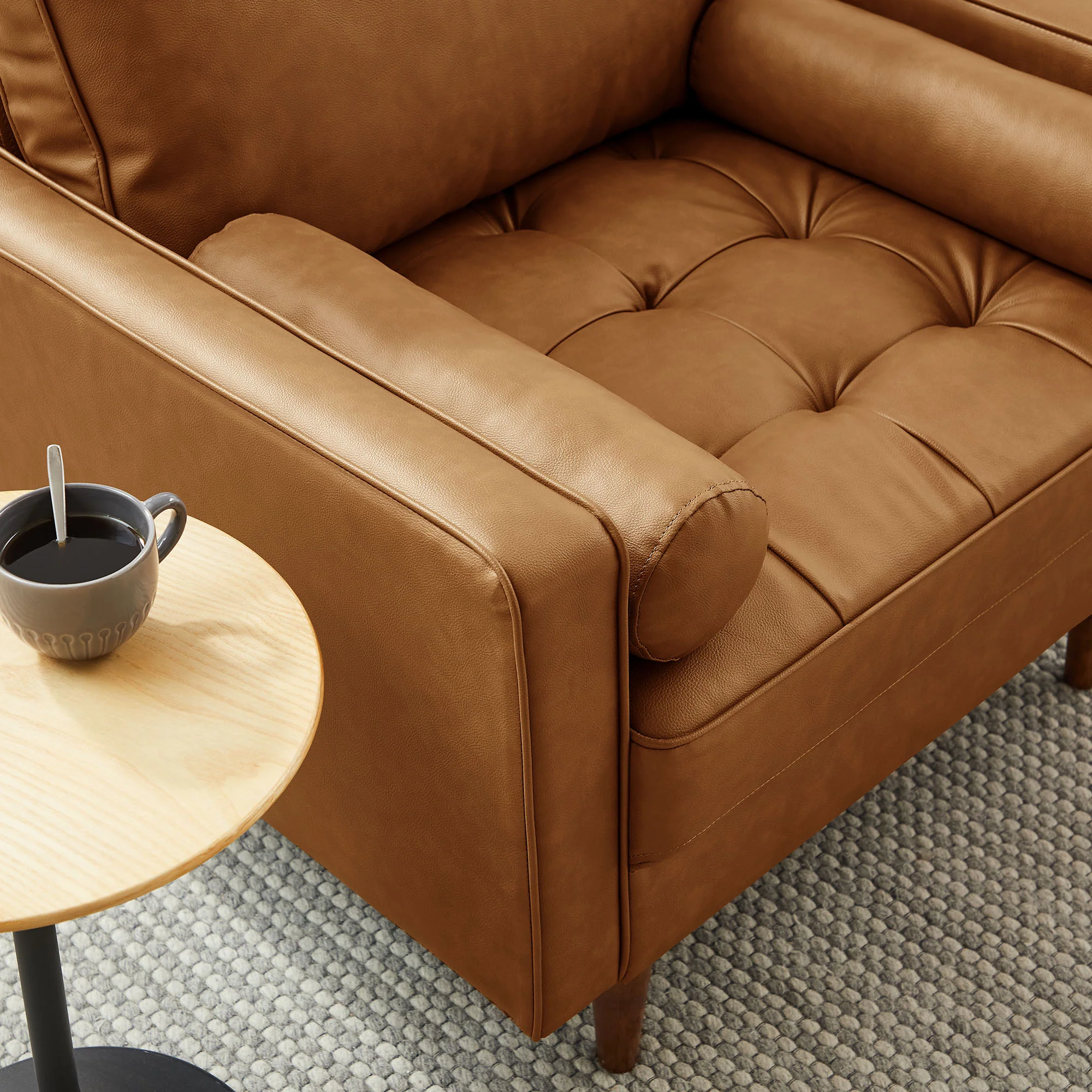Valour Tufted Vegan Leather Accent Armchair by Modway - Image 15