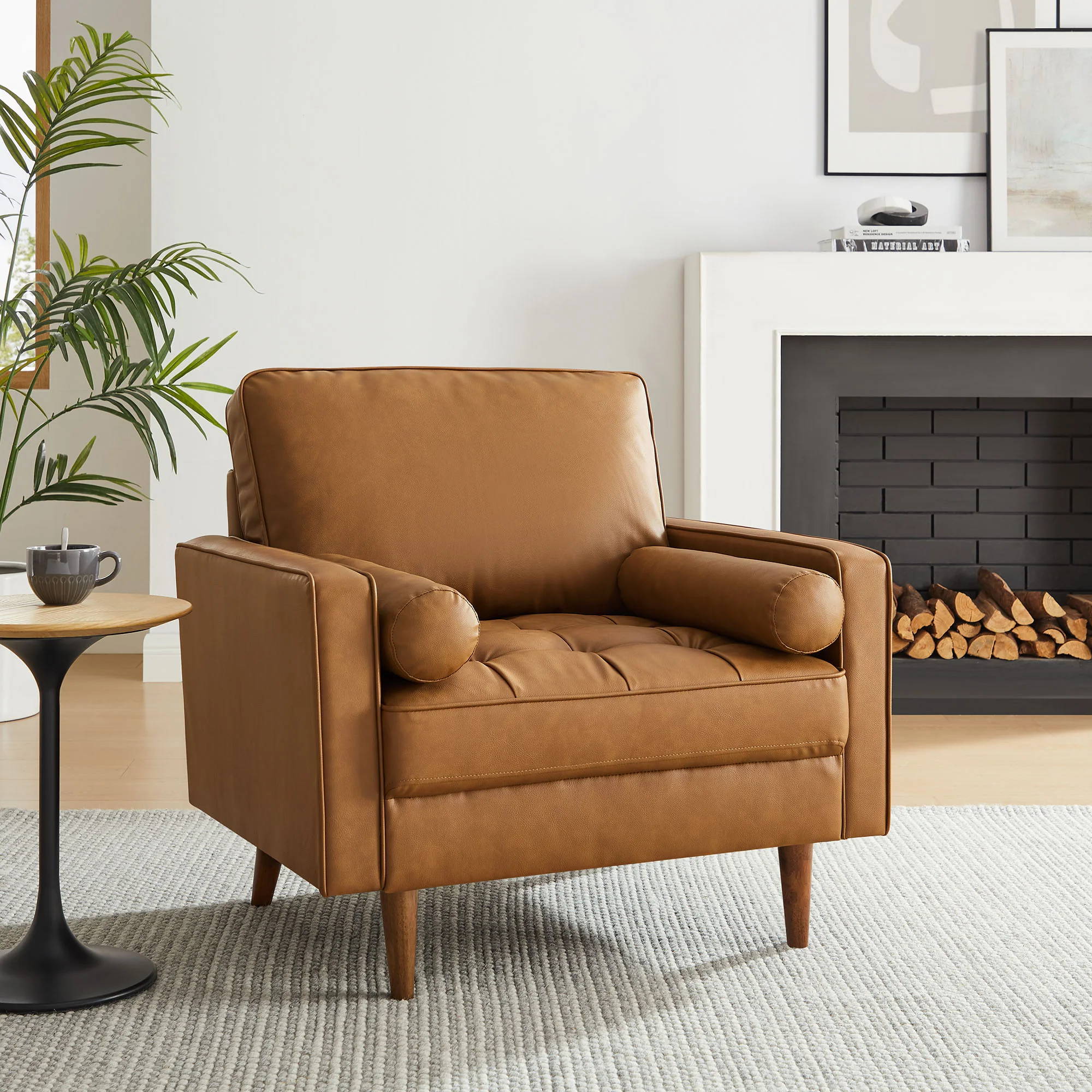 Valour Tufted Vegan Leather Accent Armchair by Modway - Image 16