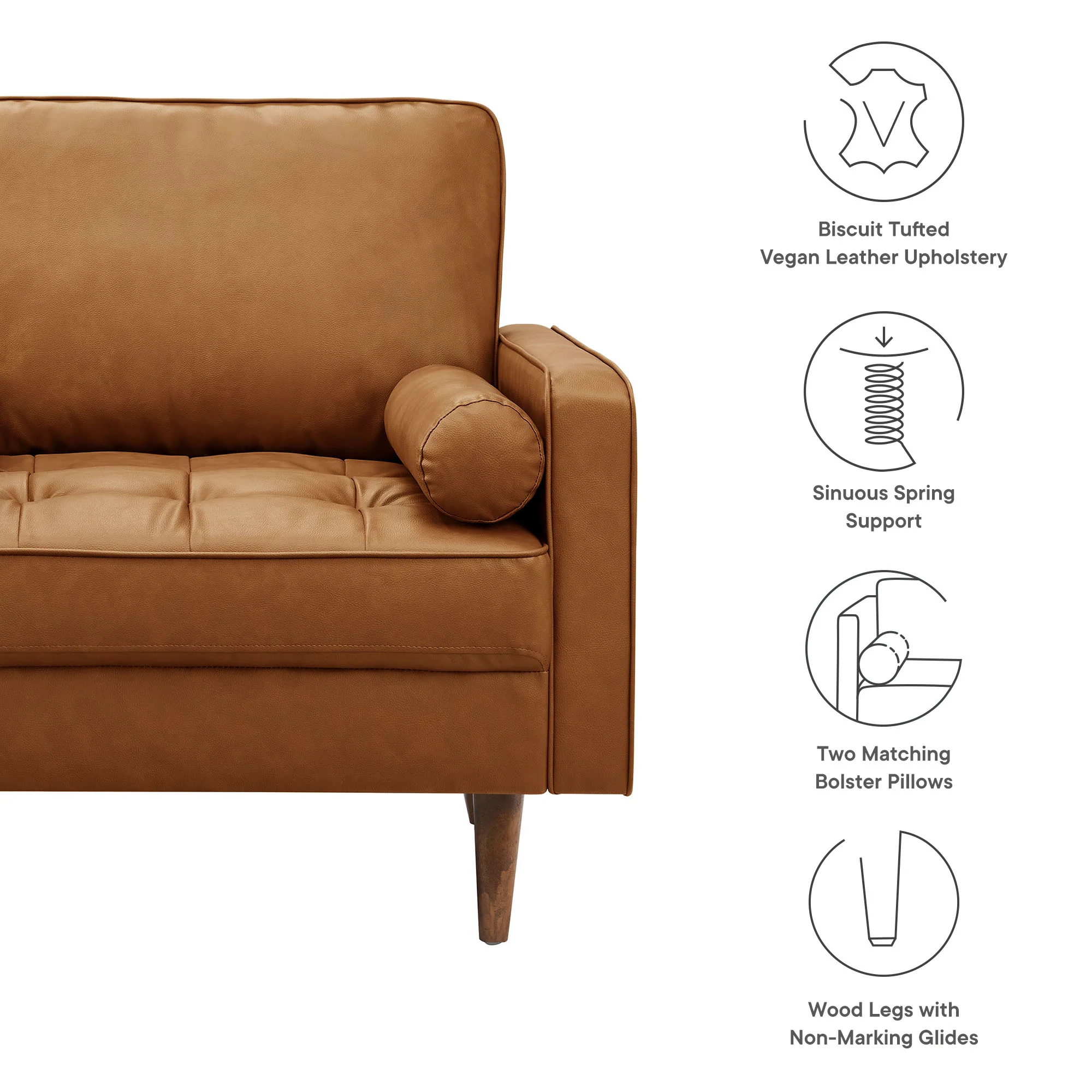 Valour Tufted Vegan Leather Accent Armchair by Modway - Image 17