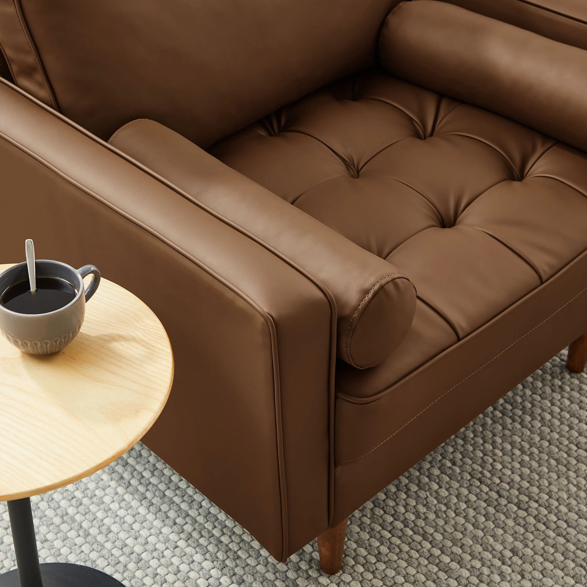 Valour Tufted Vegan Leather Accent Armchair by Modway - Image 7