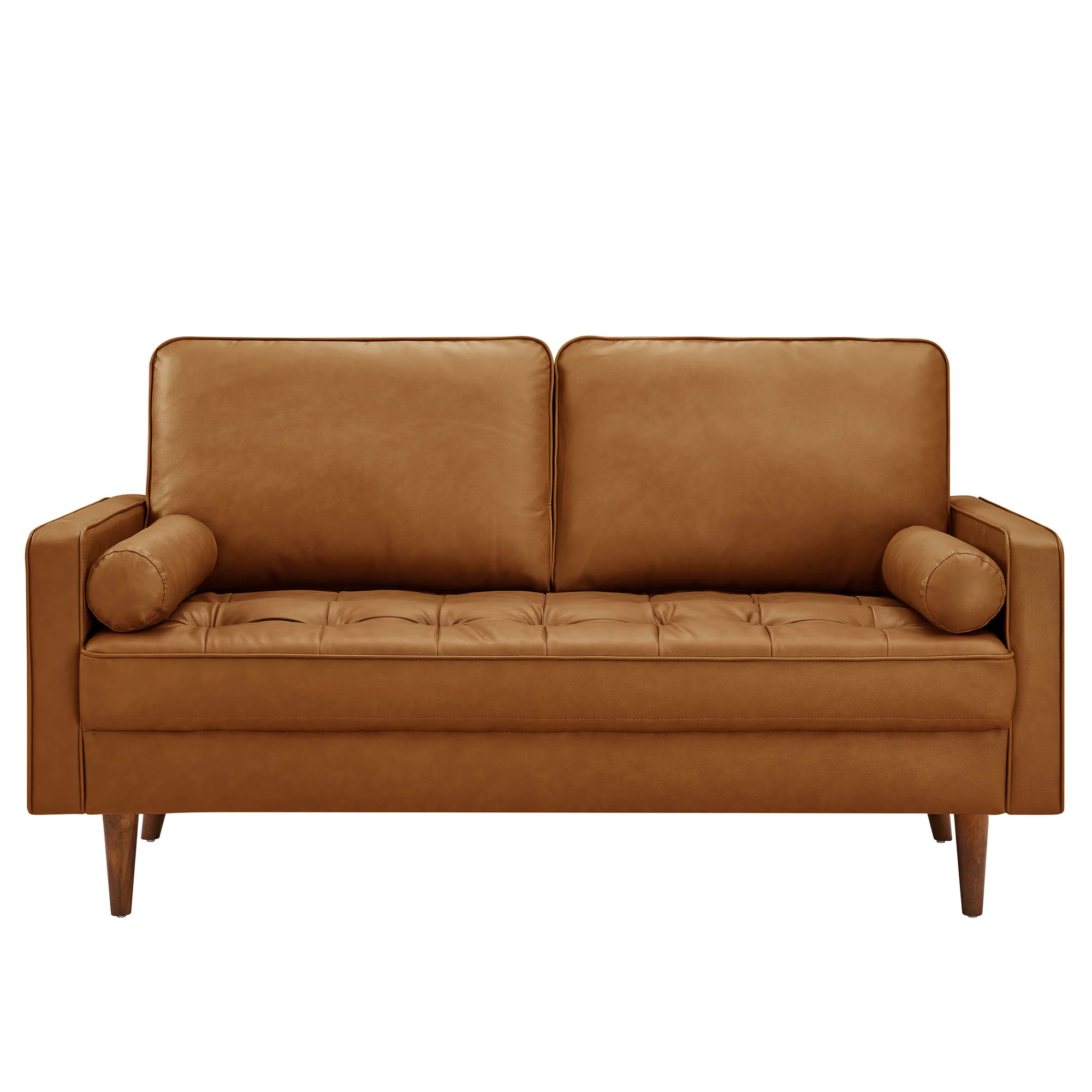 Valour Tufted Vegan Leather Loveseat by Modway - Image 13