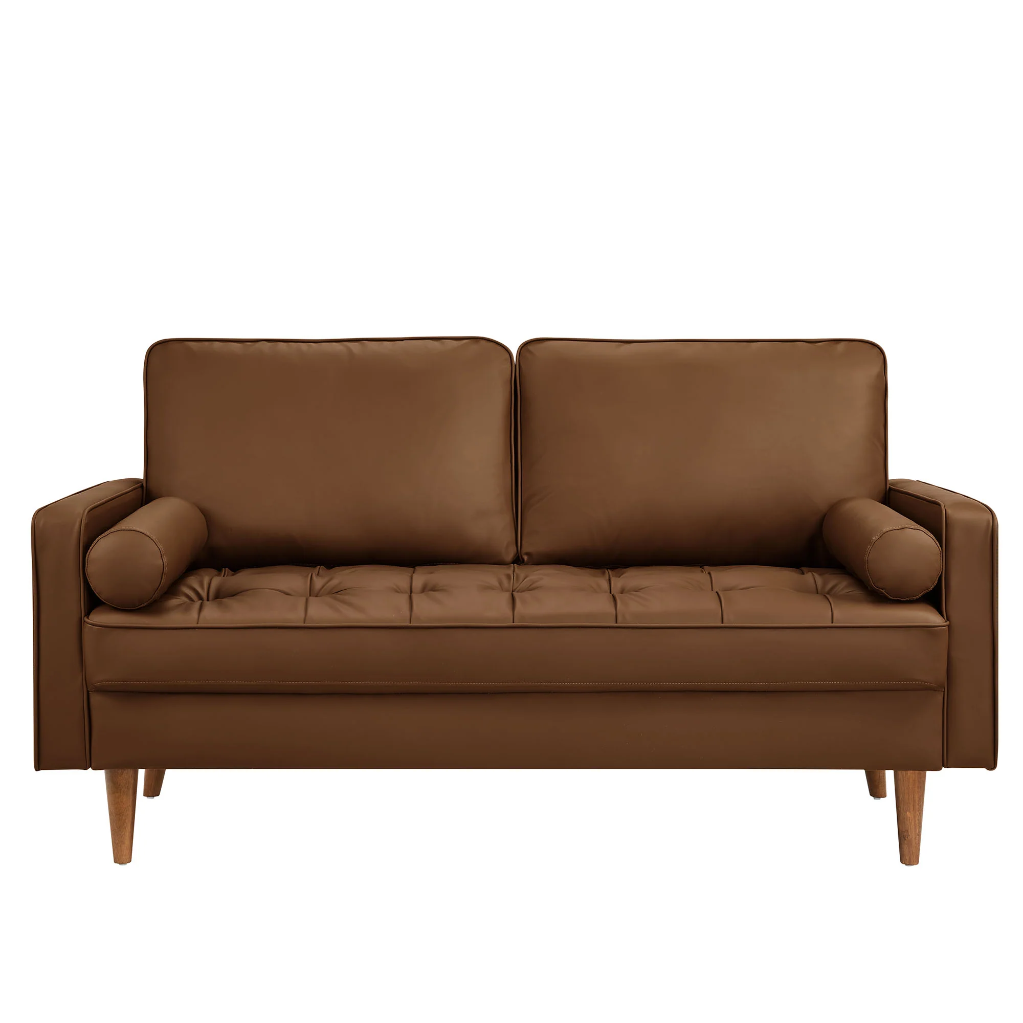 Valour Tufted Vegan Leather Loveseat by Modway - Image 5