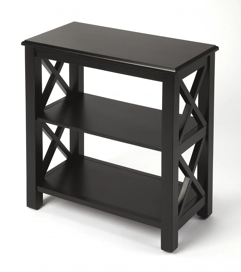 Vance Black Licorice Bookcase By Homeroots - Image 2