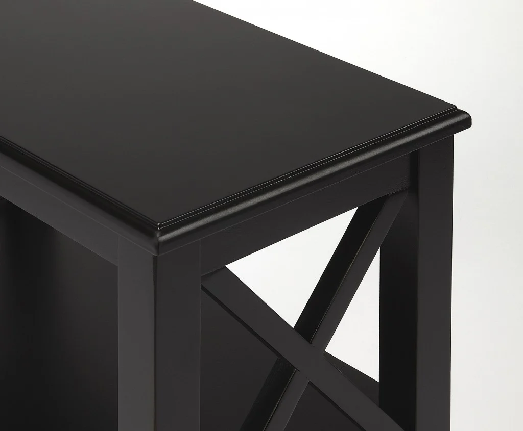 Vance Black Licorice Bookcase By Homeroots - Image 3