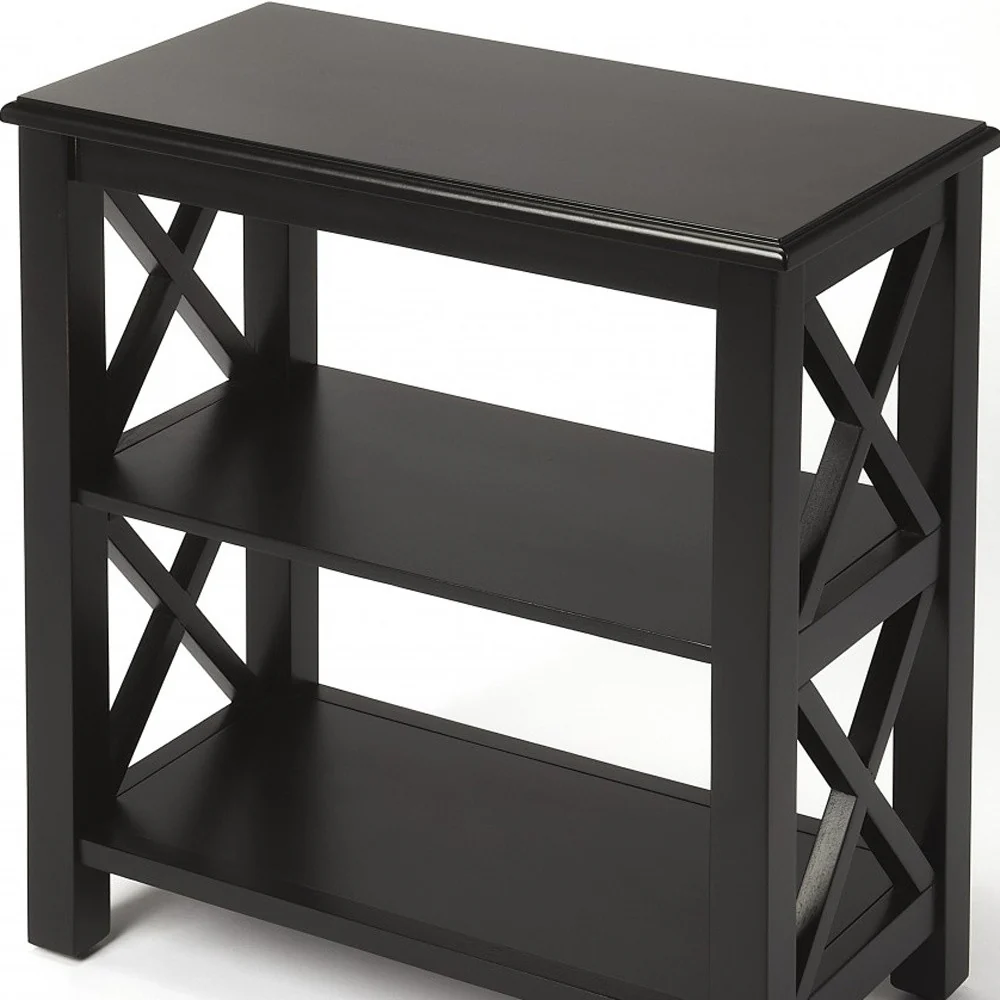 Vance Black Licorice Bookcase By Homeroots - Image 5