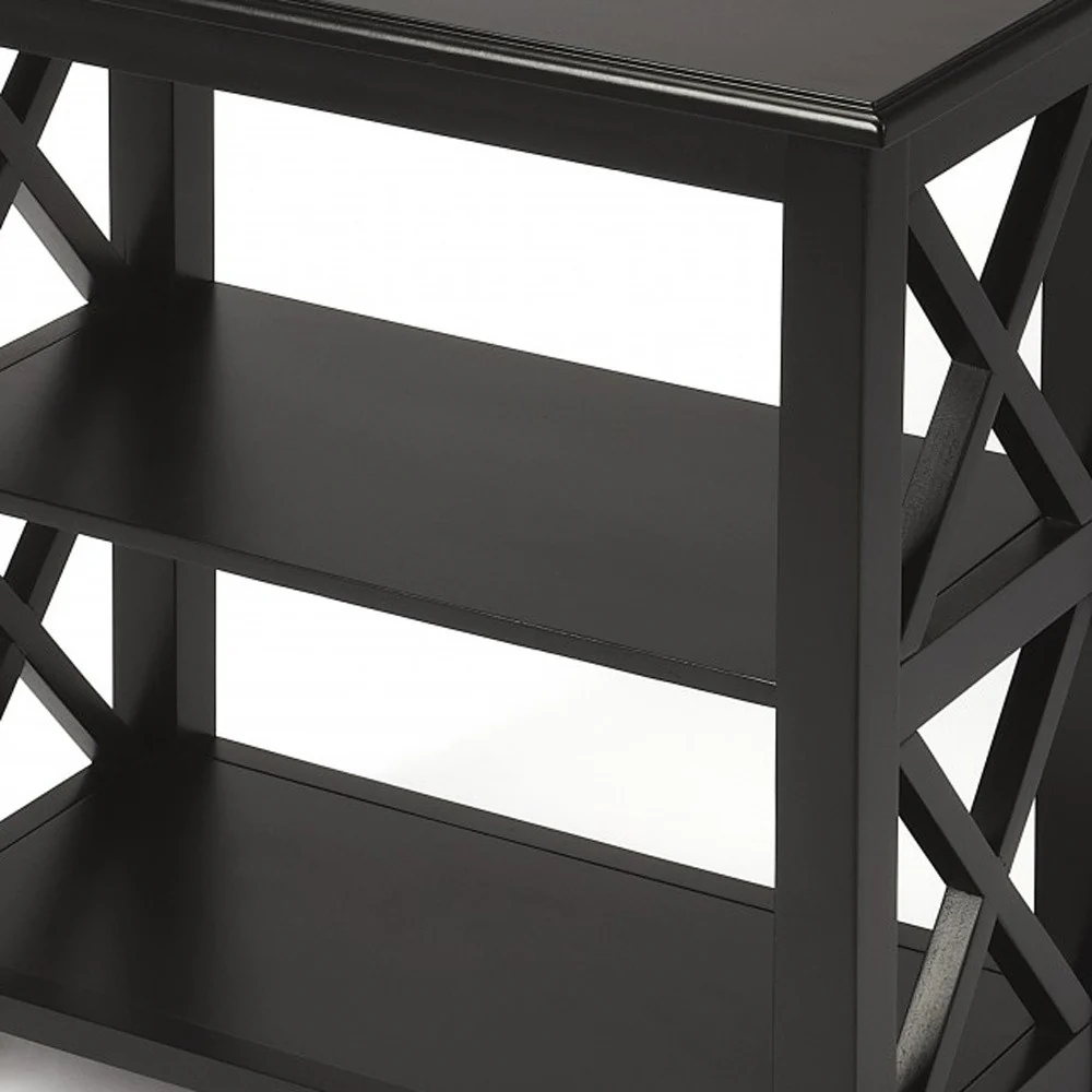 Vance Black Licorice Bookcase By Homeroots - Image 6