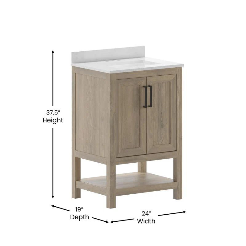 Vega 24 Inch Bathroom Vanity with Sink Combo By Flash Furniture - Image 19