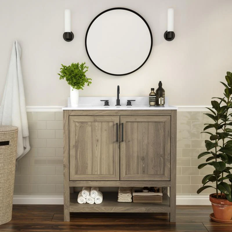 Vega 36 Inch Bathroom Vanity with Sink Combo By Flash Furniture - Image 22