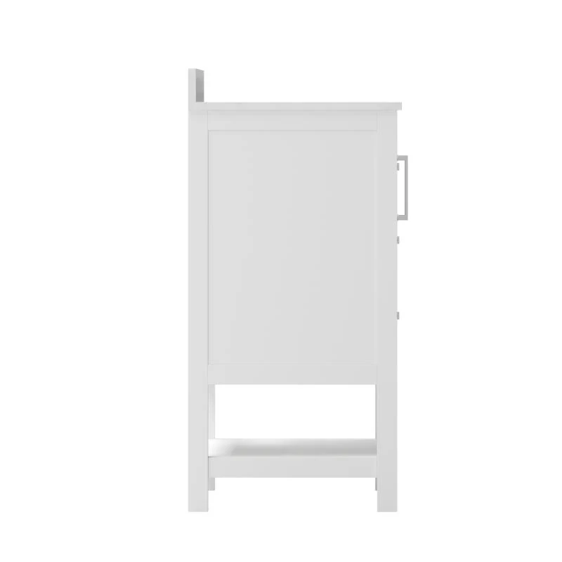 Vega 36 Inch Bathroom Vanity with Sink Open Shelf and 3 Drawers By Flash Furniture - Image 3