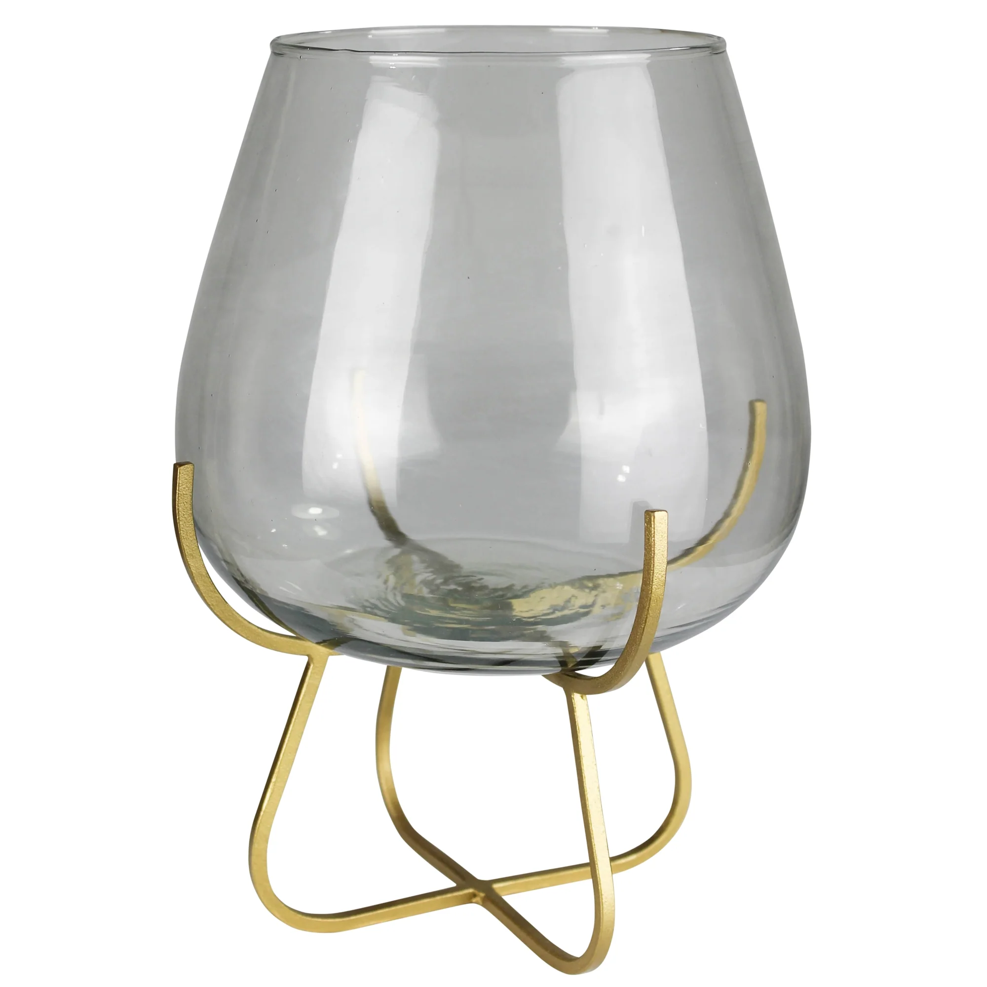 Vella Vase on Gold Stand Set Of 2 By HomArt - Image 2