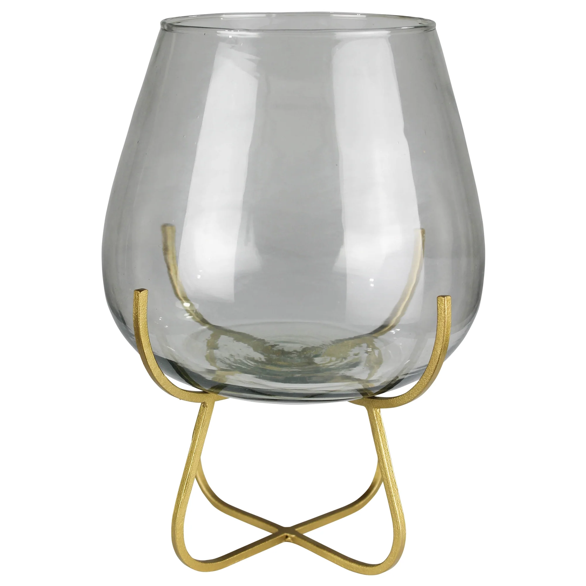 Vella Vase on Gold Stand Set Of 2 By HomArt - Image 3