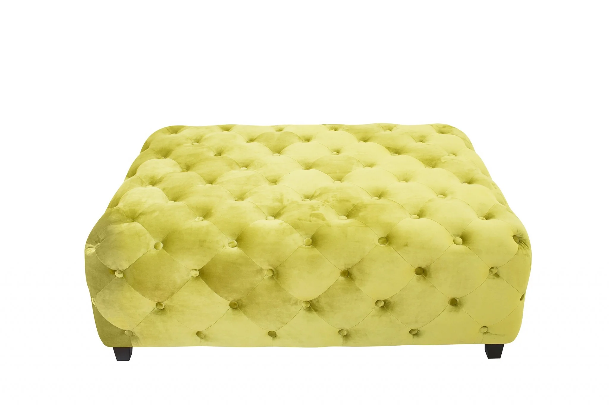 Velvety Green Modern Square Coffee Table By Homeroots - Image 2