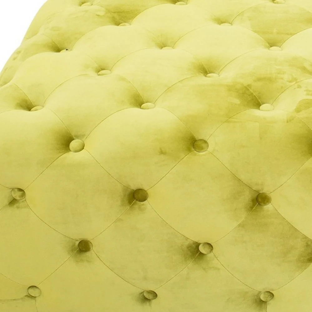 Velvety Green Modern Square Coffee Table By Homeroots - Image 4
