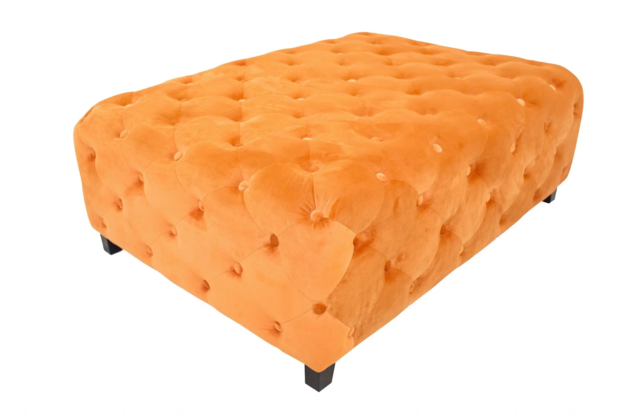 Velvety Orange Modern Square Coffee Table By Homeroots - Image 2