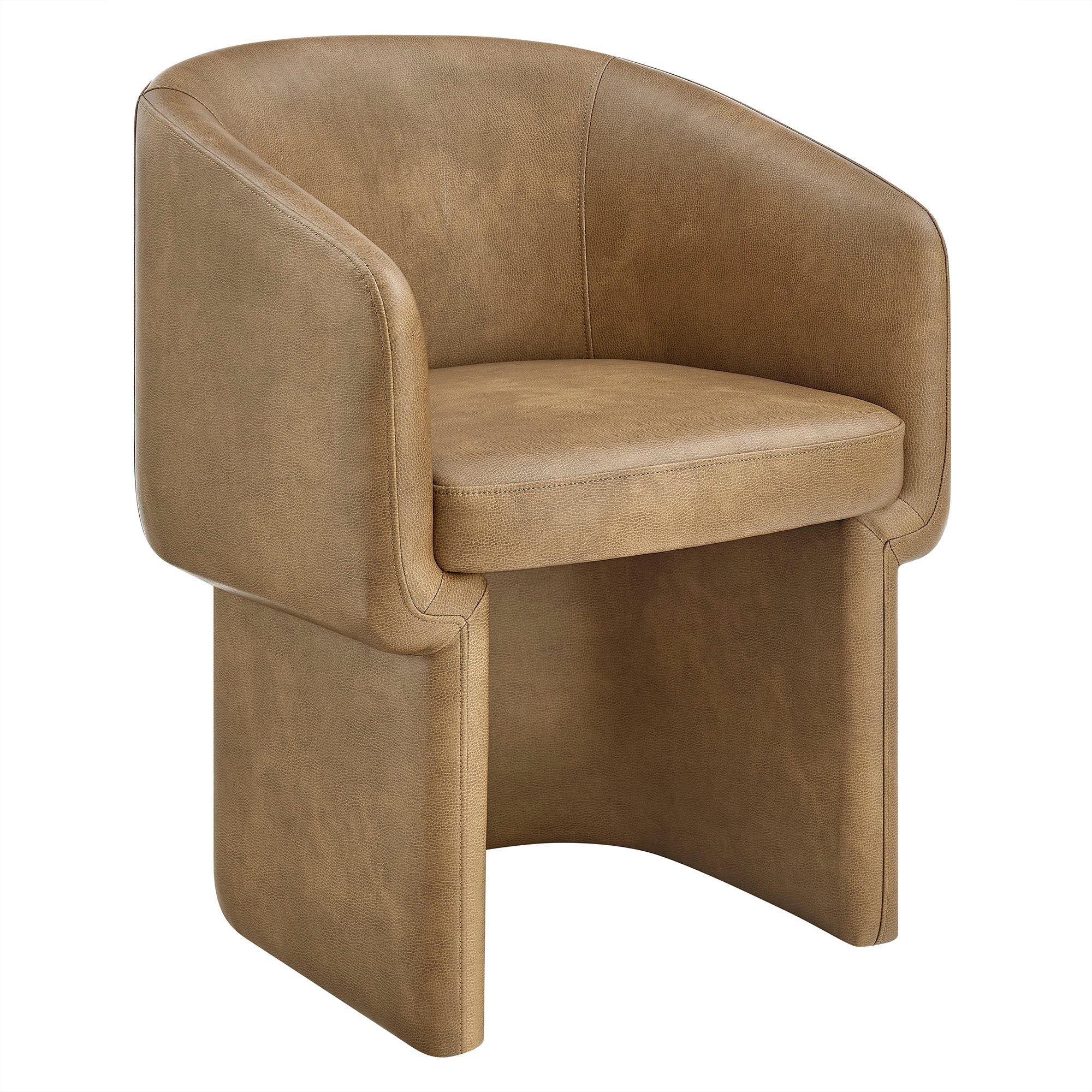 Verity Barrel Back Vegan Leather Dining Chair by Modway - Image 10