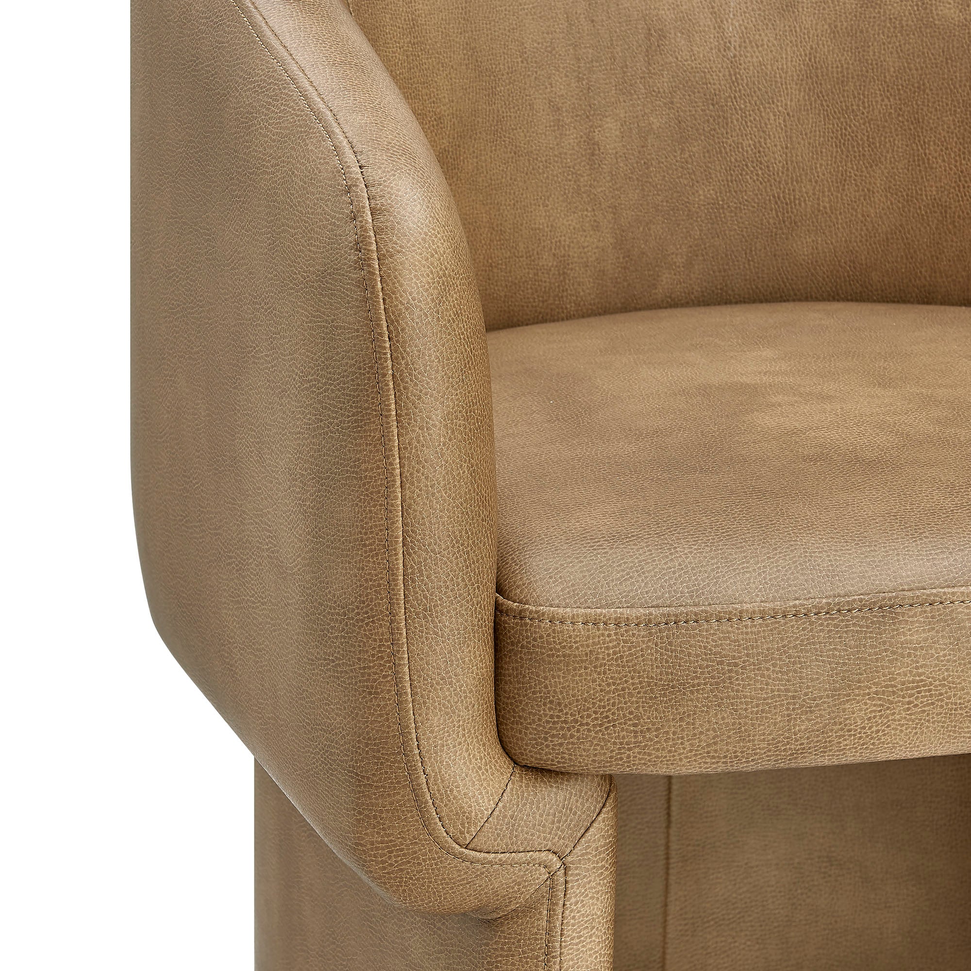 Verity Barrel Back Vegan Leather Dining Chair by Modway - Image 14