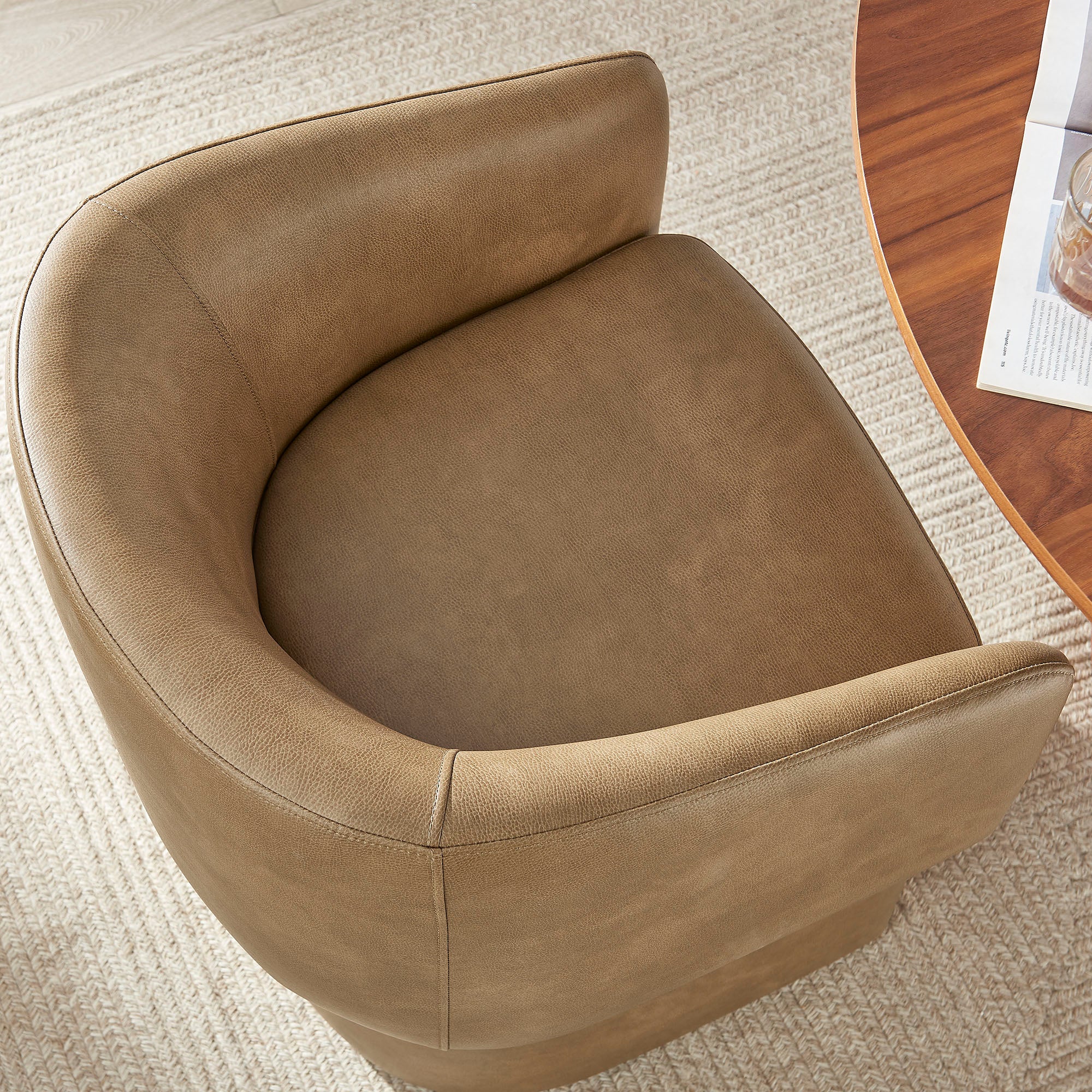 Verity Barrel Back Vegan Leather Dining Chair by Modway - Image 16