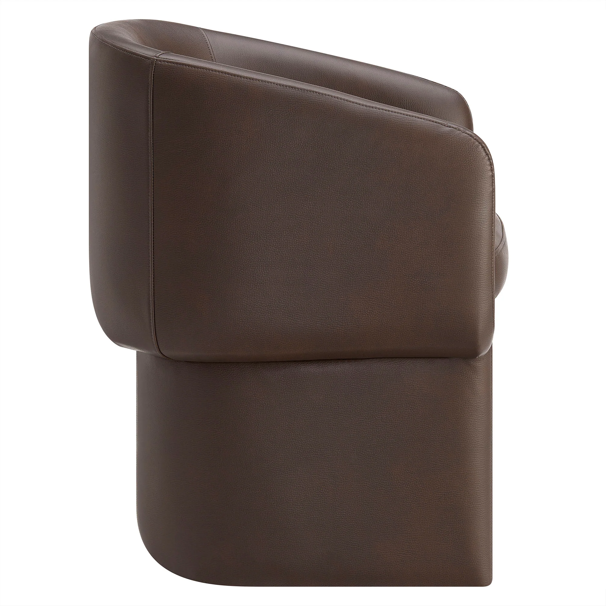 Verity Barrel Back Vegan Leather Dining Chair by Modway - Image 3