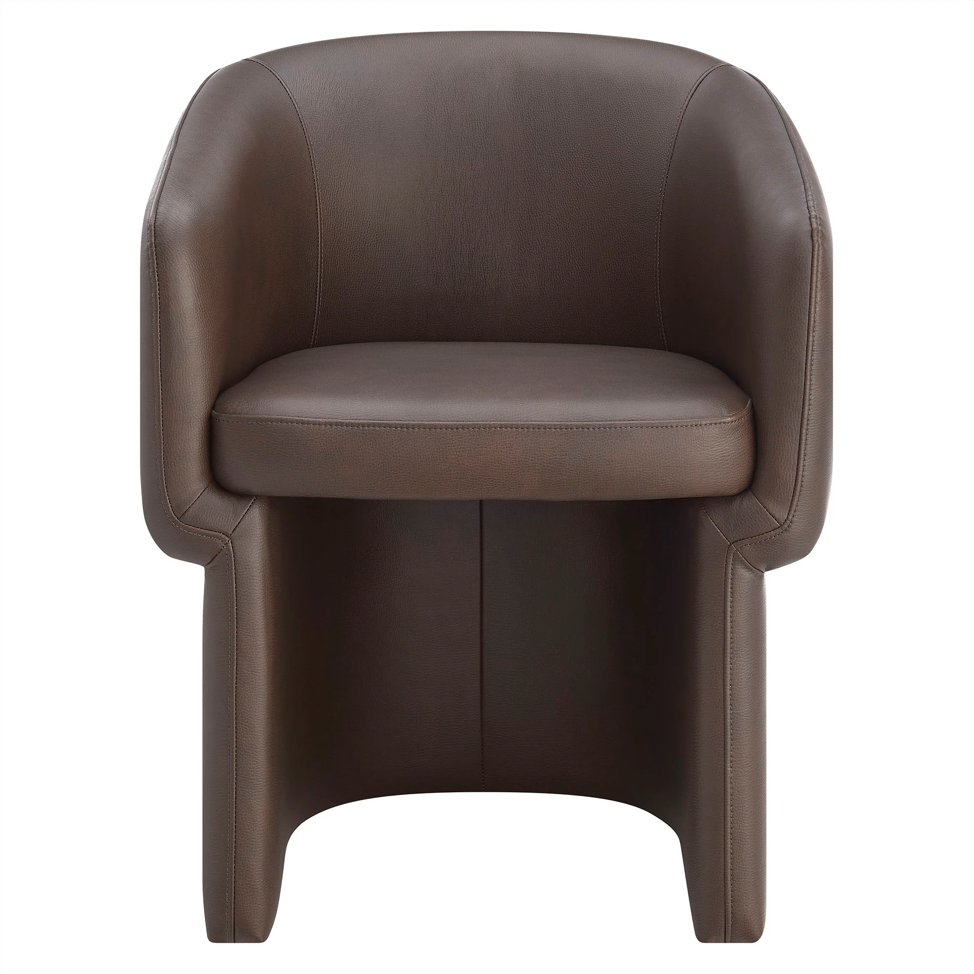 Verity Barrel Back Vegan Leather Dining Chair by Modway - Image 5
