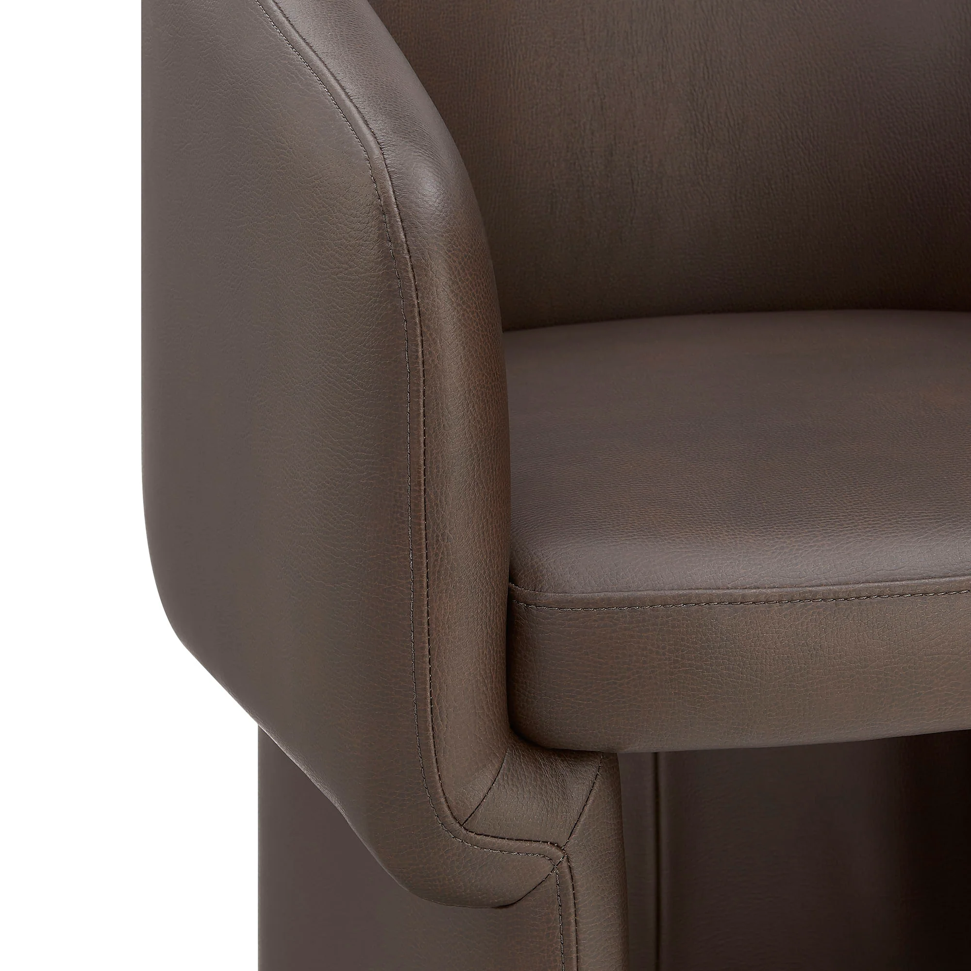 Verity Barrel Back Vegan Leather Dining Chair by Modway - Image 6