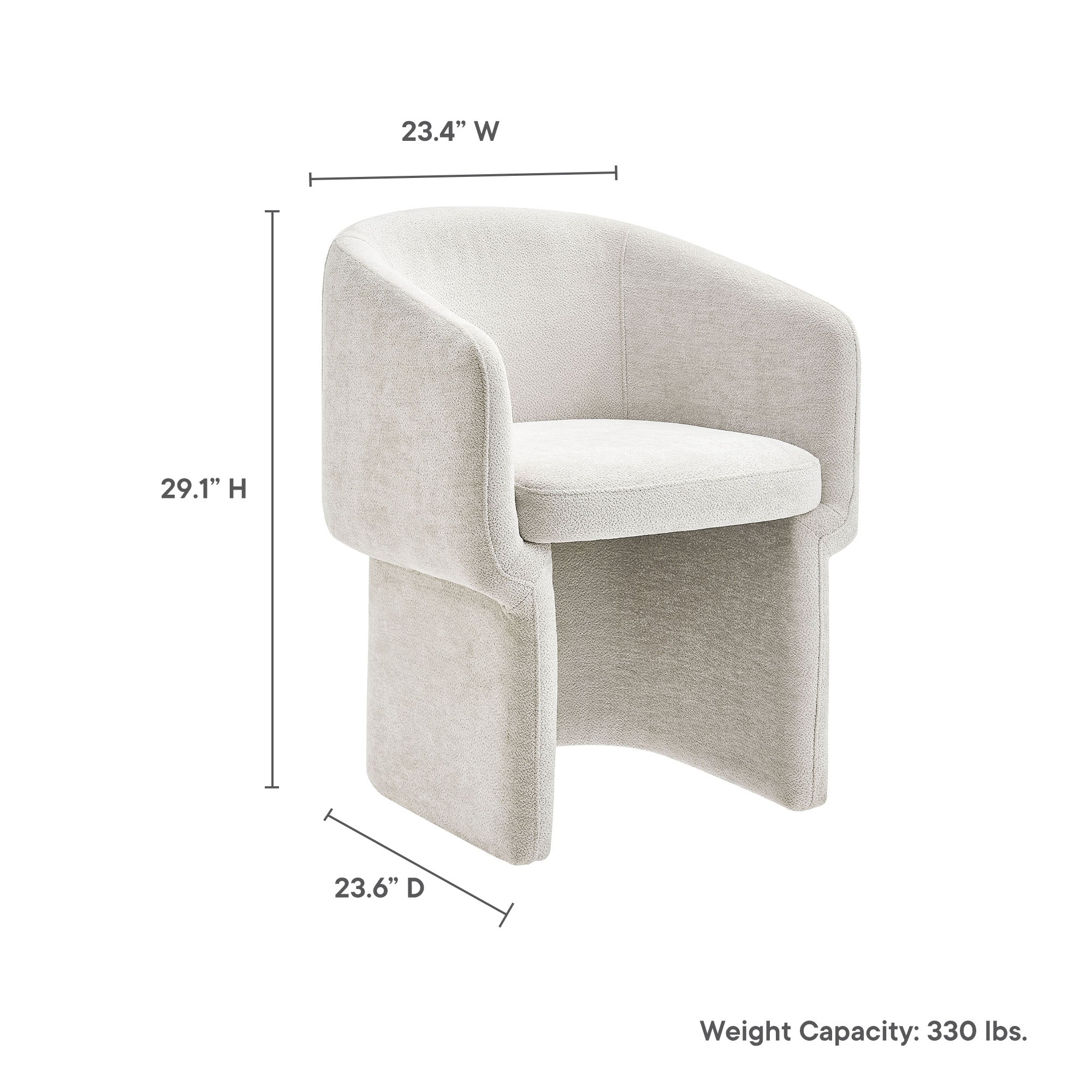 Verity Chenille Dining Armchair by Modway - Image 20