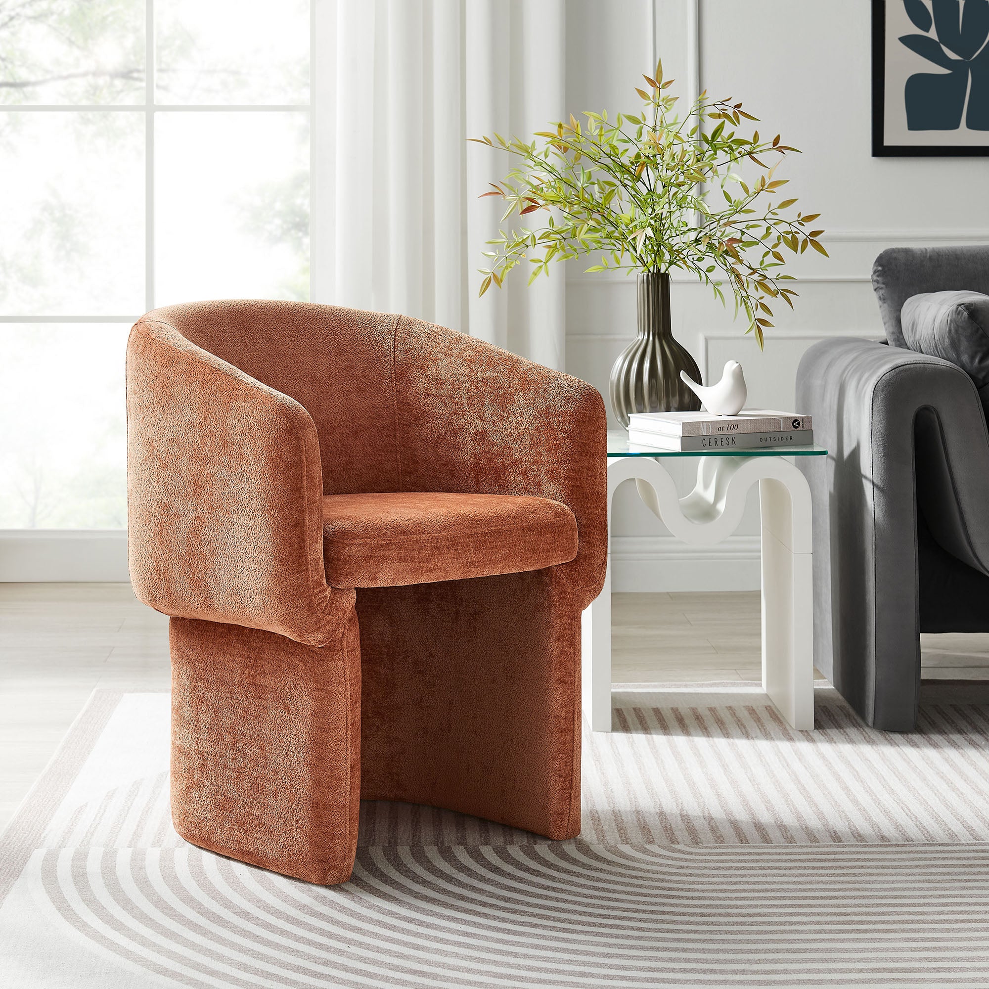 Verity Chenille Dining Armchair by Modway - Image 27