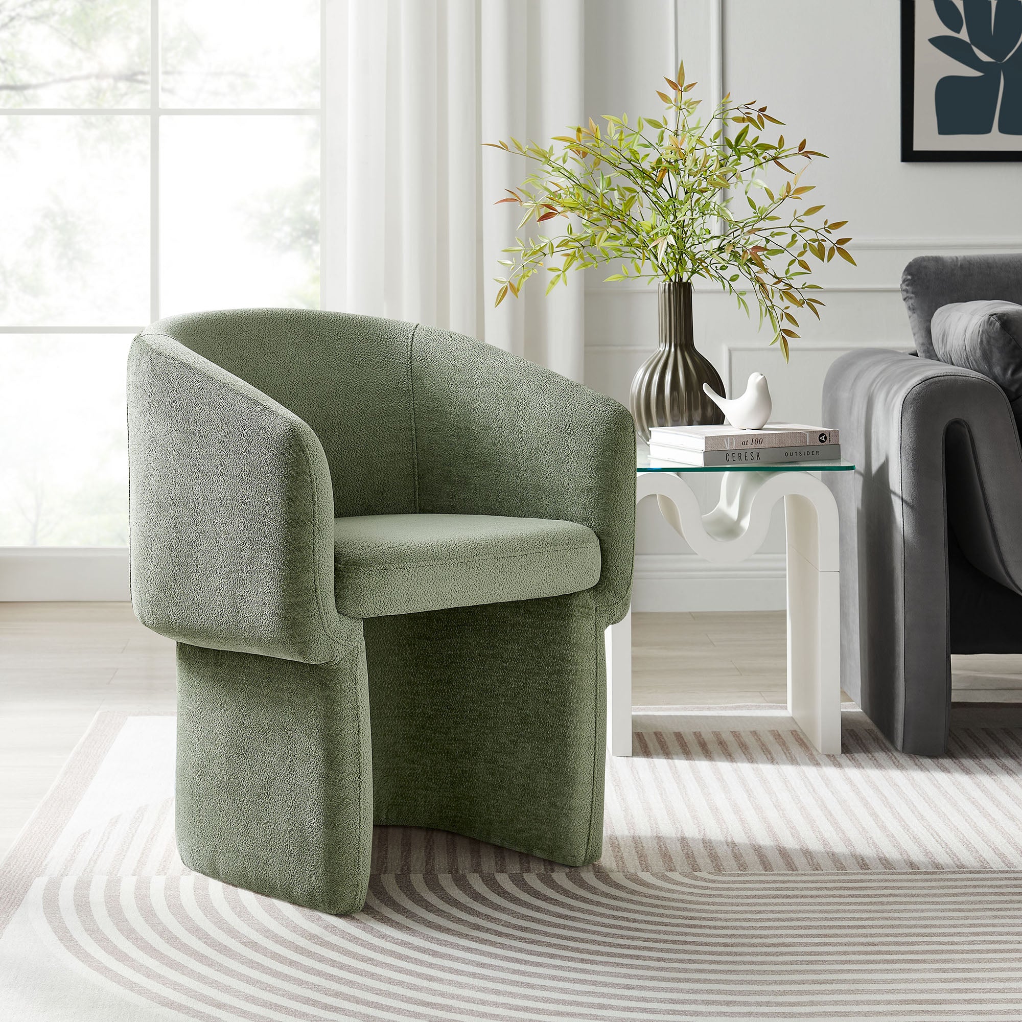 Verity Chenille Dining Armchair by Modway - Image 37