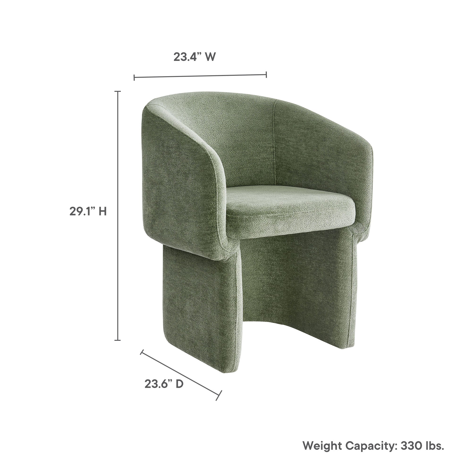 Verity Chenille Dining Armchair by Modway - Image 40