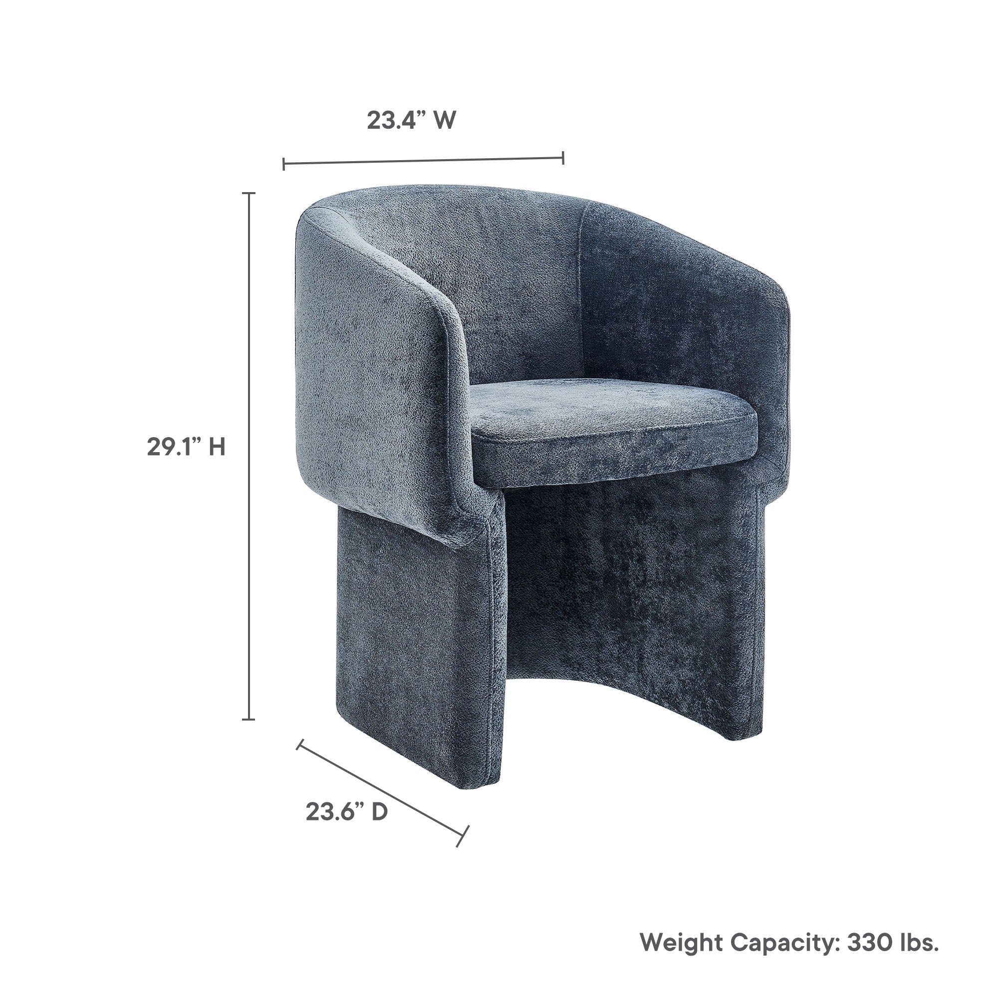 Verity Chenille Dining Armchair by Modway - Image 50