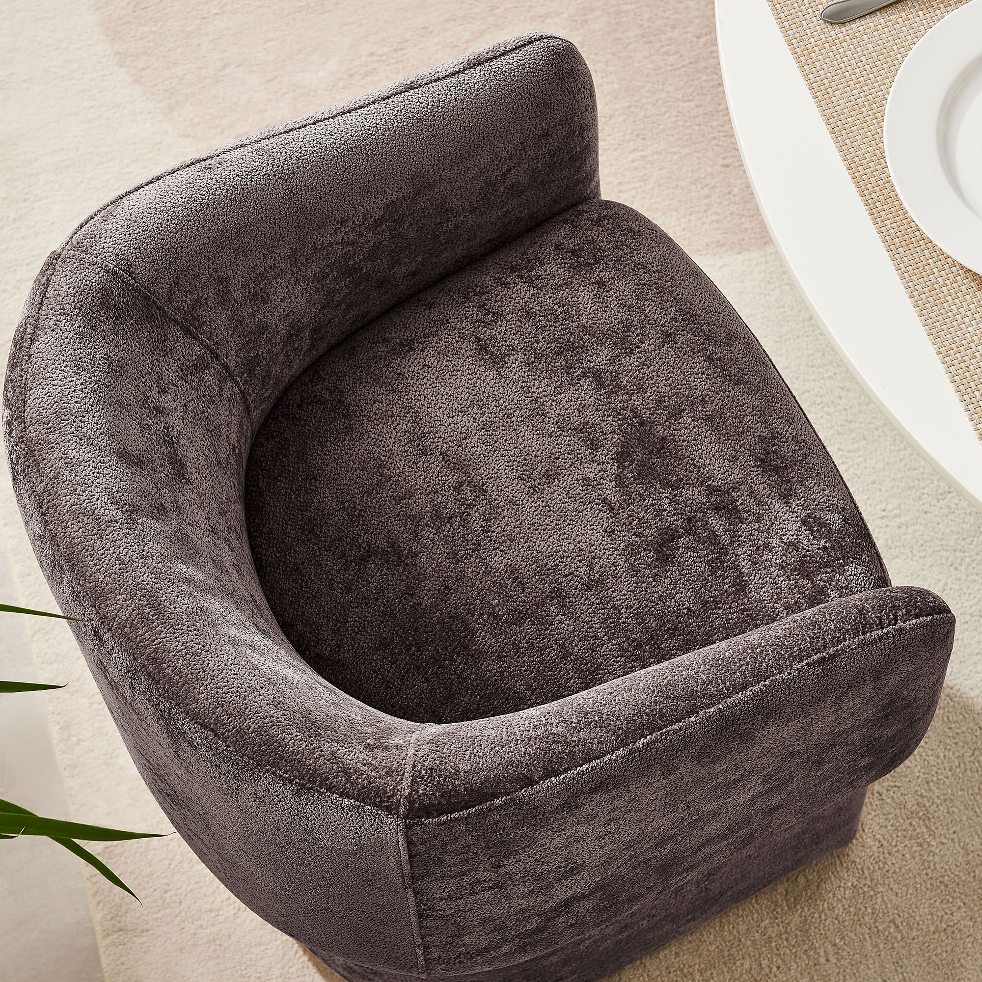Verity Chenille Dining Armchair by Modway - Image 7