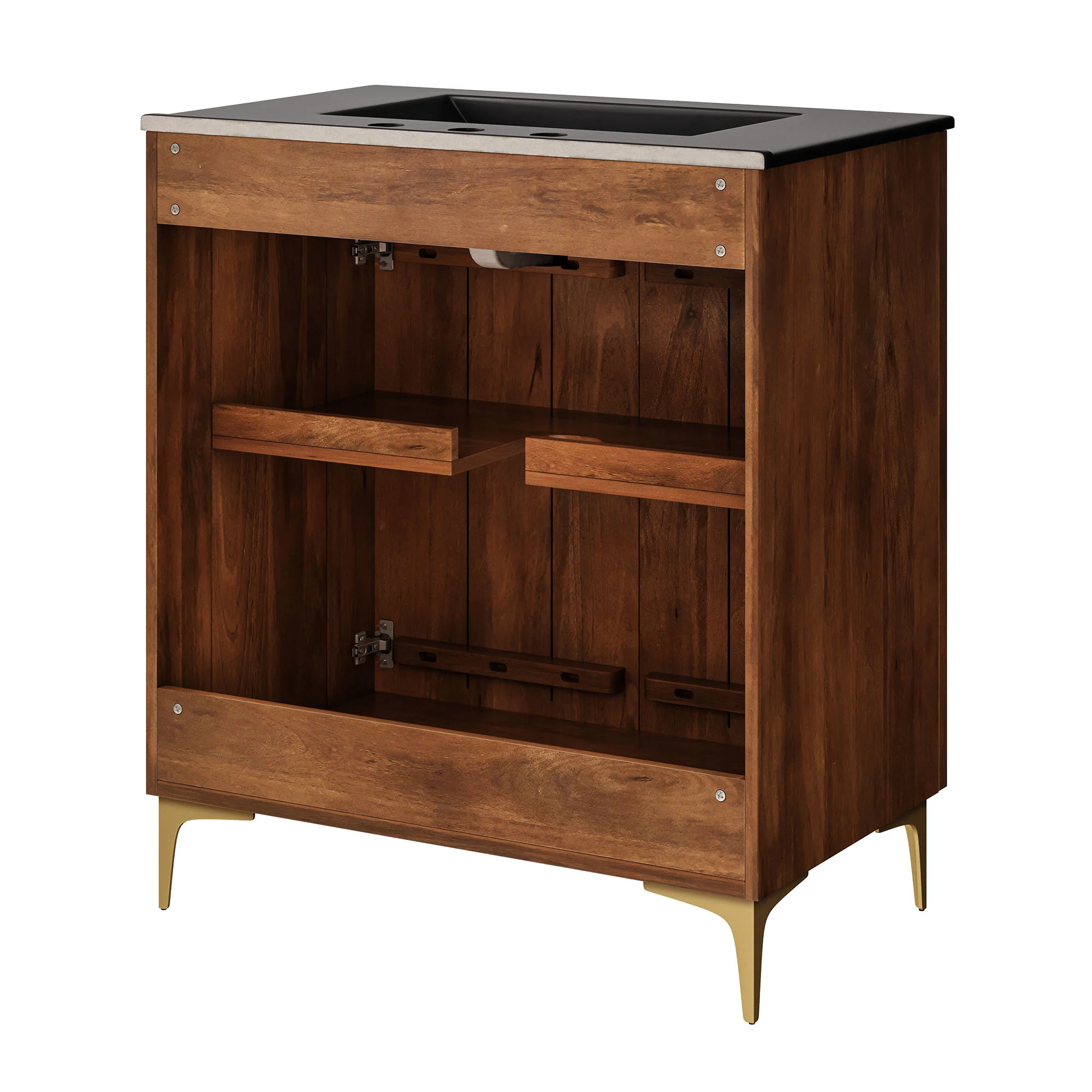 Vernon 30" Fluted Wood Vanity Cabinet With Sink by Modway - Image 5