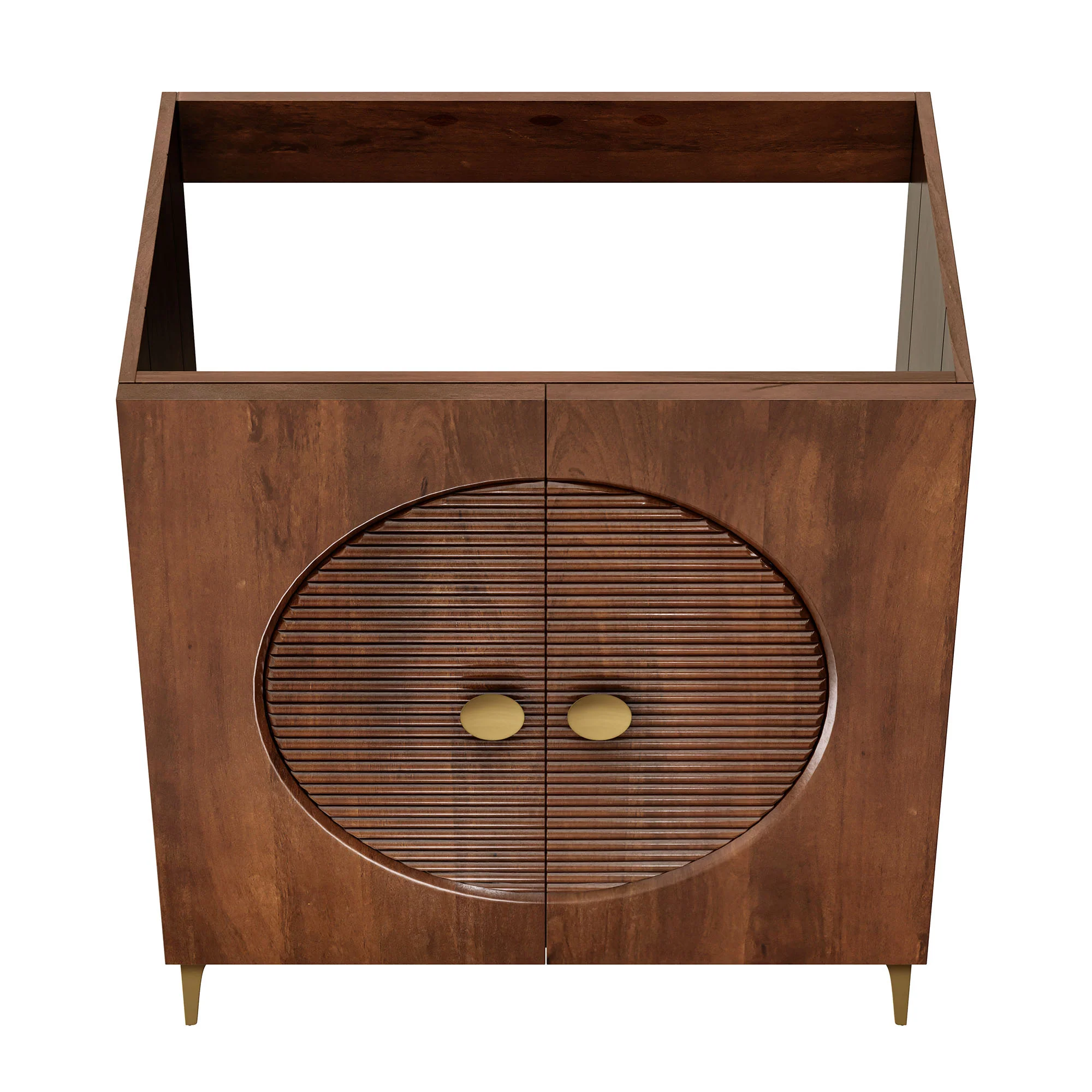 Vernon 30" Fluted Wood Vanity Cabinet Without Sink by Modway - Image 6