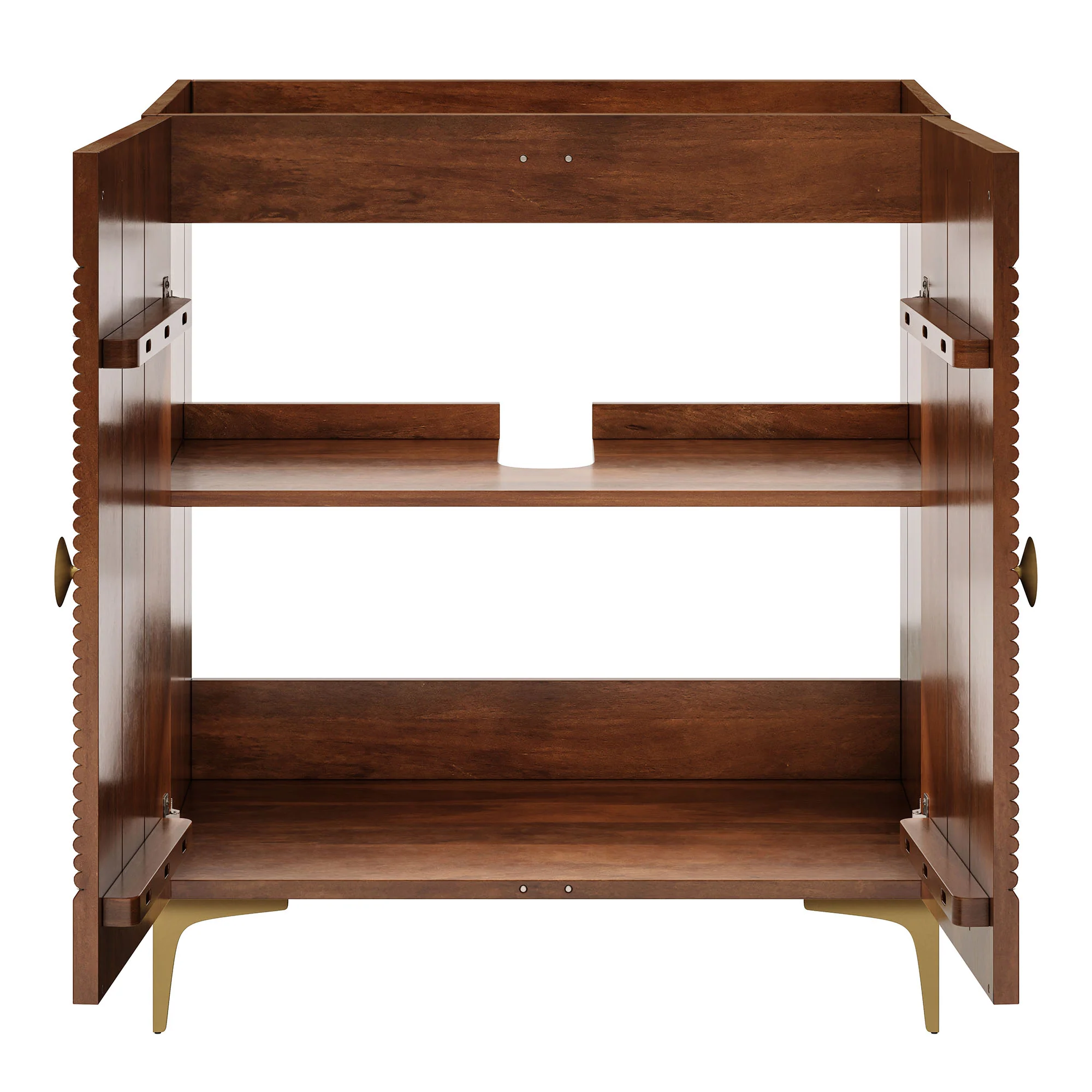 Vernon 30" Fluted Wood Vanity Cabinet Without Sink by Modway - Image 7