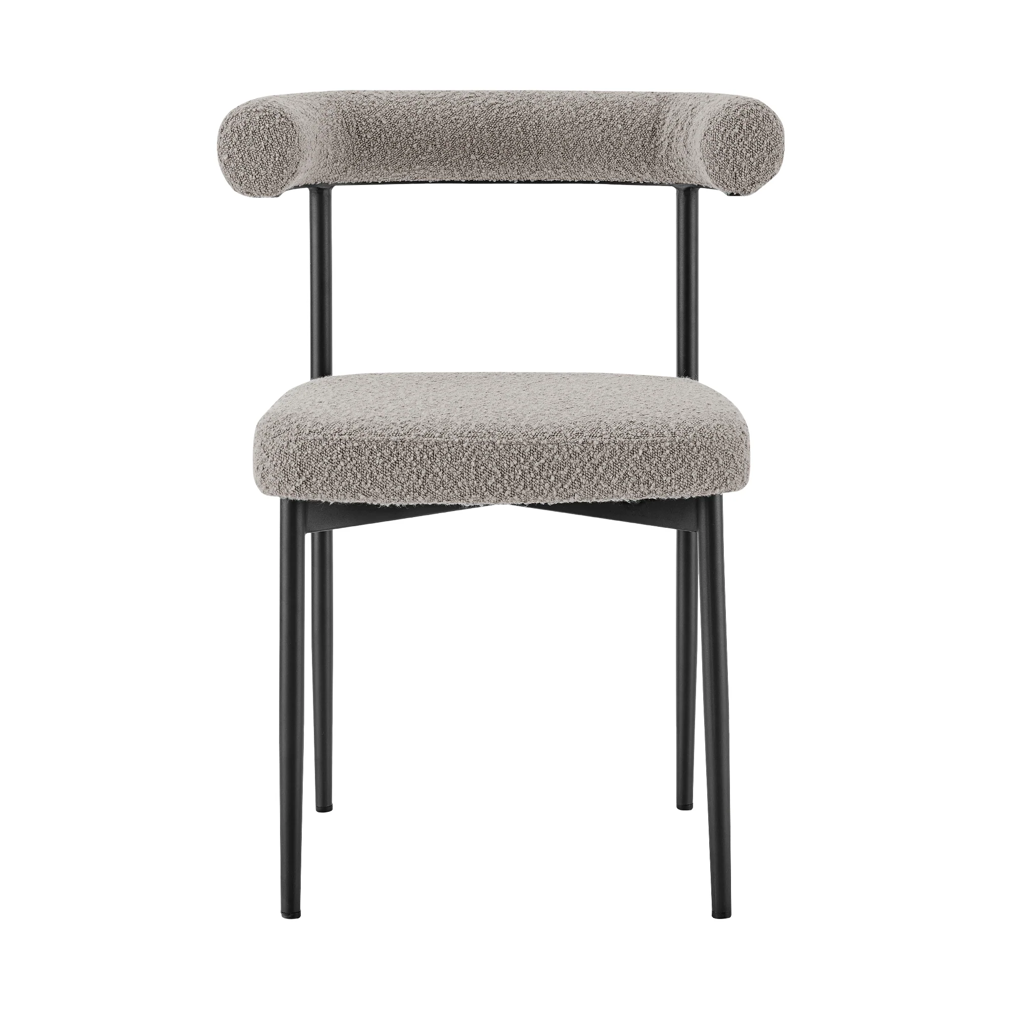 Veronica Shannon 5 Piece Round Glass Dining Table Set with Gold Brushed Stainless Steel and Taupe Fabric By Armen Living - Image 44