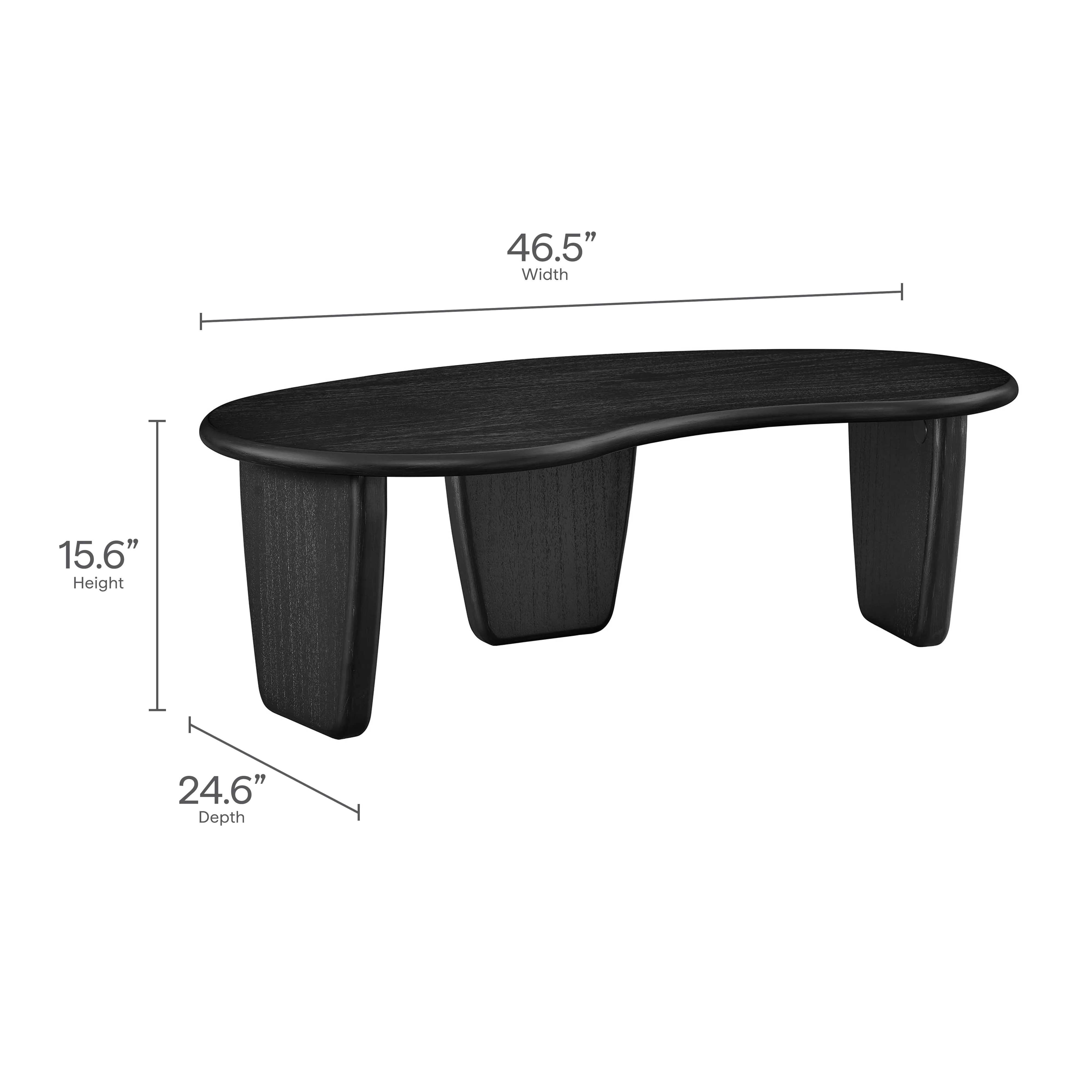 Vetra Kidney-Shaped Free Coffee Table by Modway - Image 10