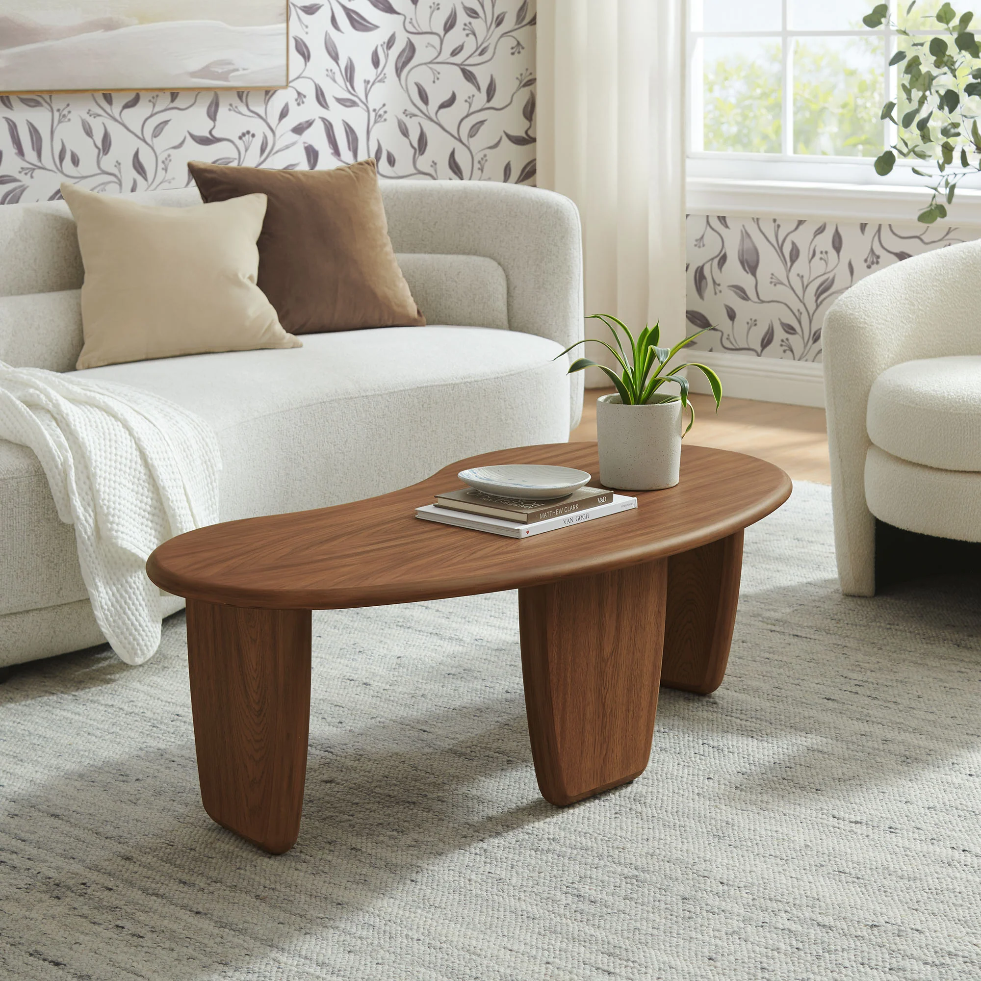 Vetra Kidney-Shaped Free Coffee Table by Modway - Image 18