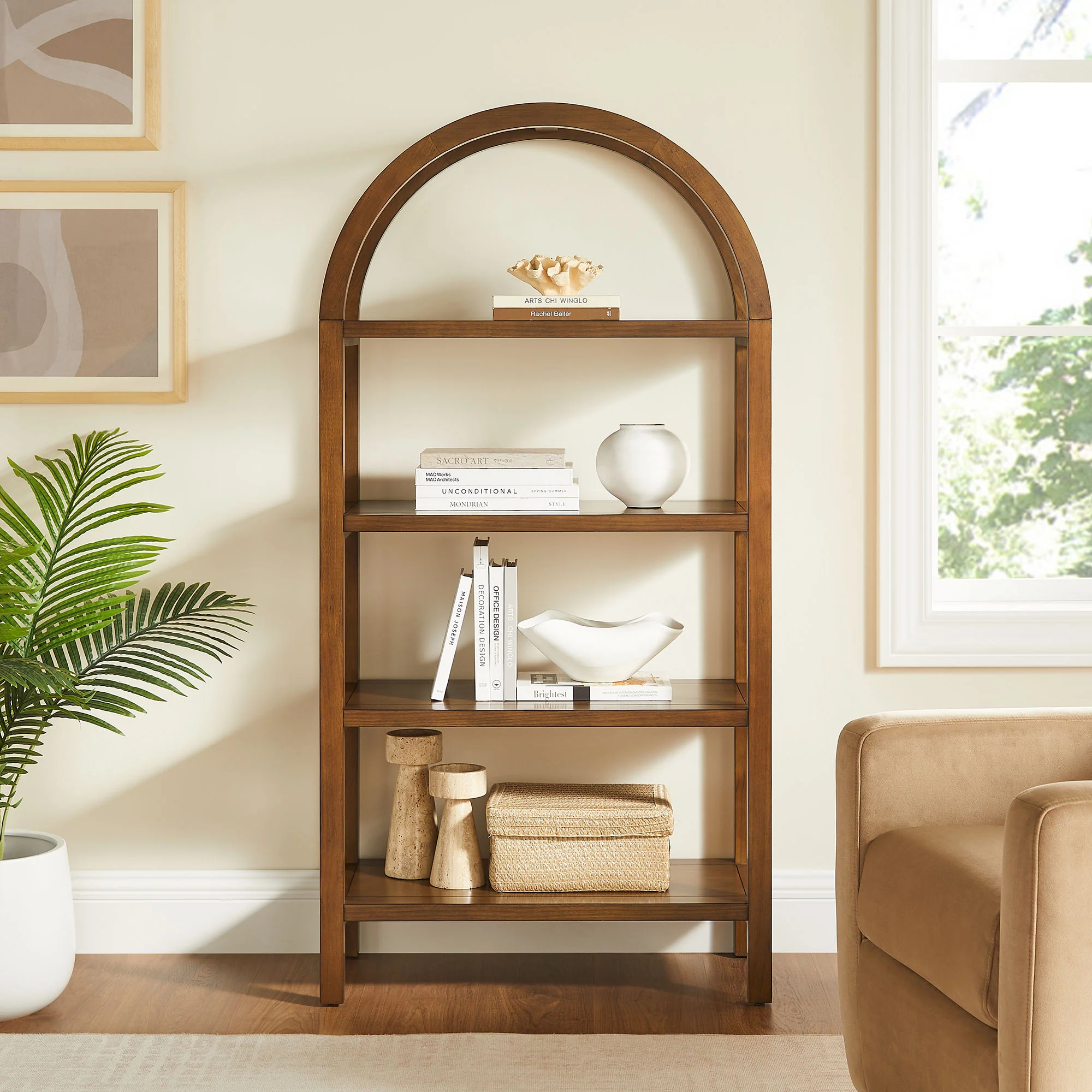 Vexley 60 Inch Arched Bookshelf by Modway - Image 25