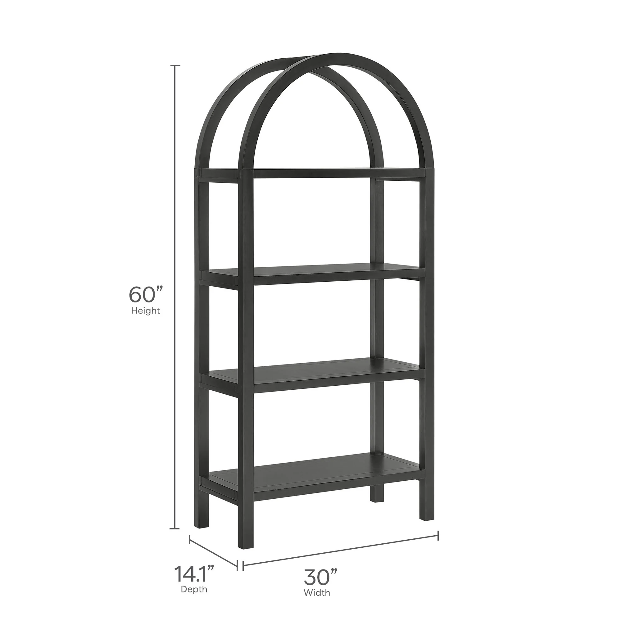 Vexley 60 Inch Arched Bookshelf by Modway - Image 9