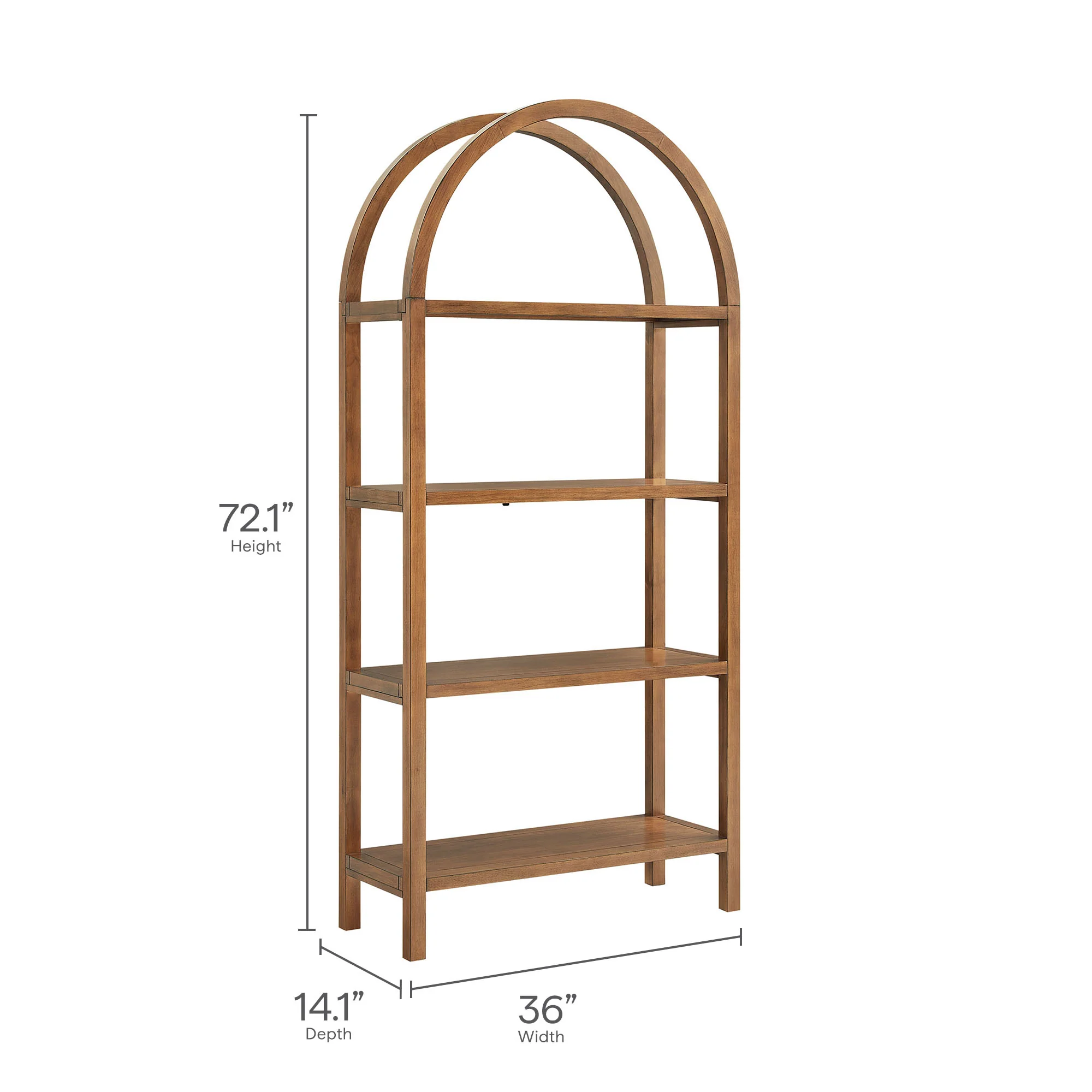 Vexley 72 Inch Large Arched Bookshelf by Modway - Image 27