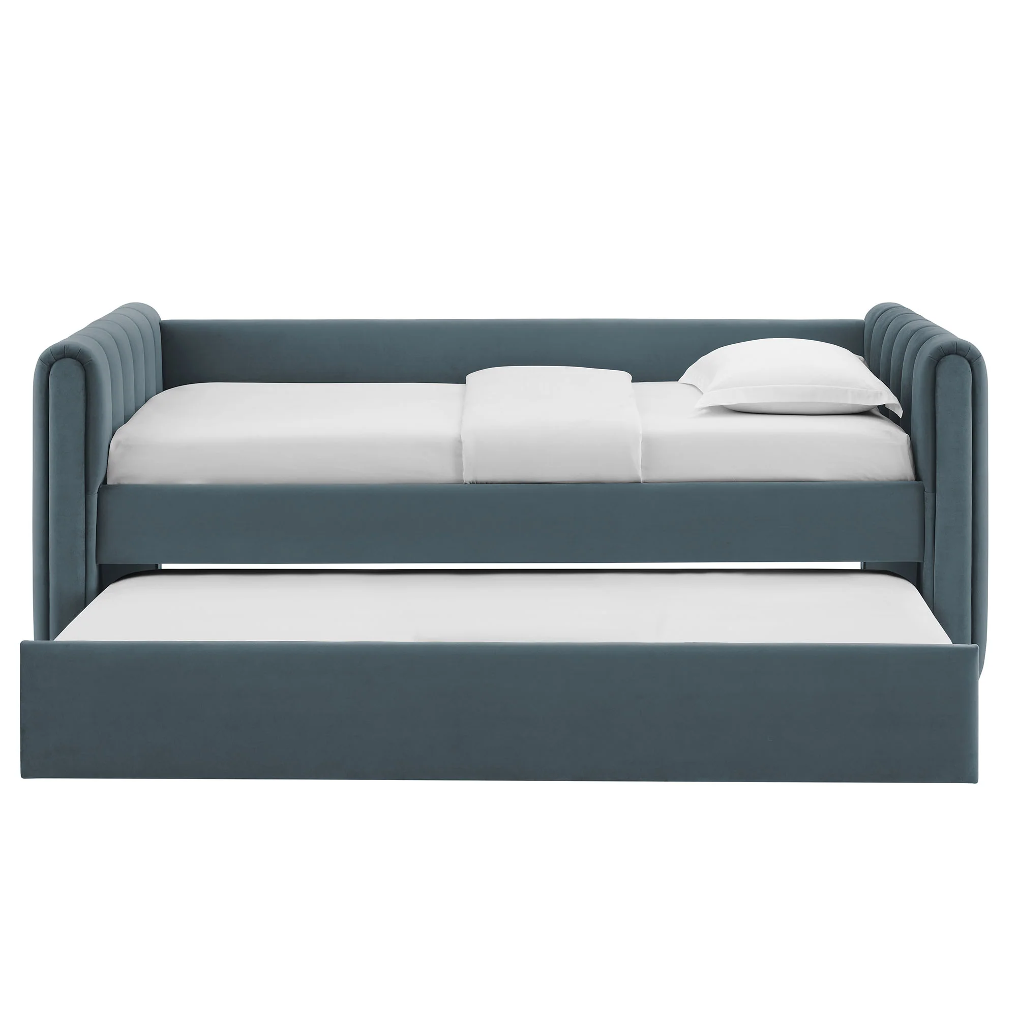Veyla Channel Tufted Performance Velvet Twin Daybed With Trundle by Modway - Image 13