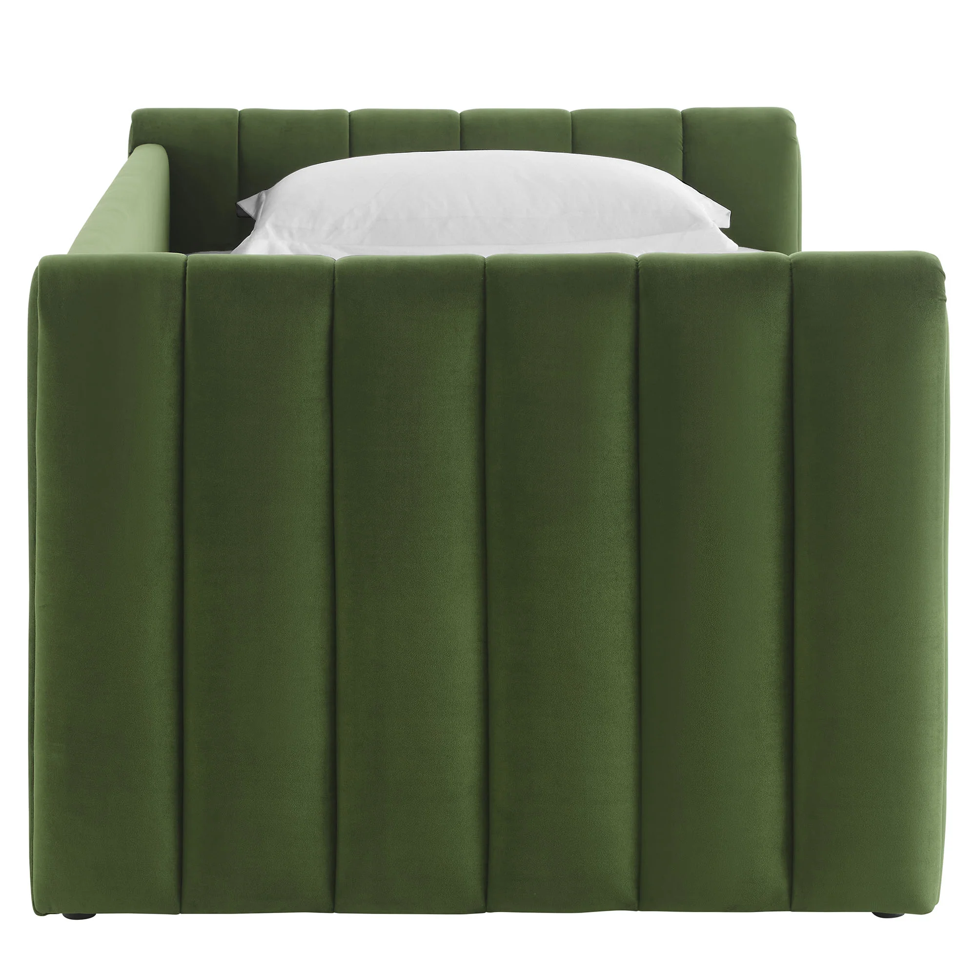 Veyla Channel Tufted Performance Velvet Twin Daybed With Trundle by Modway - Image 24